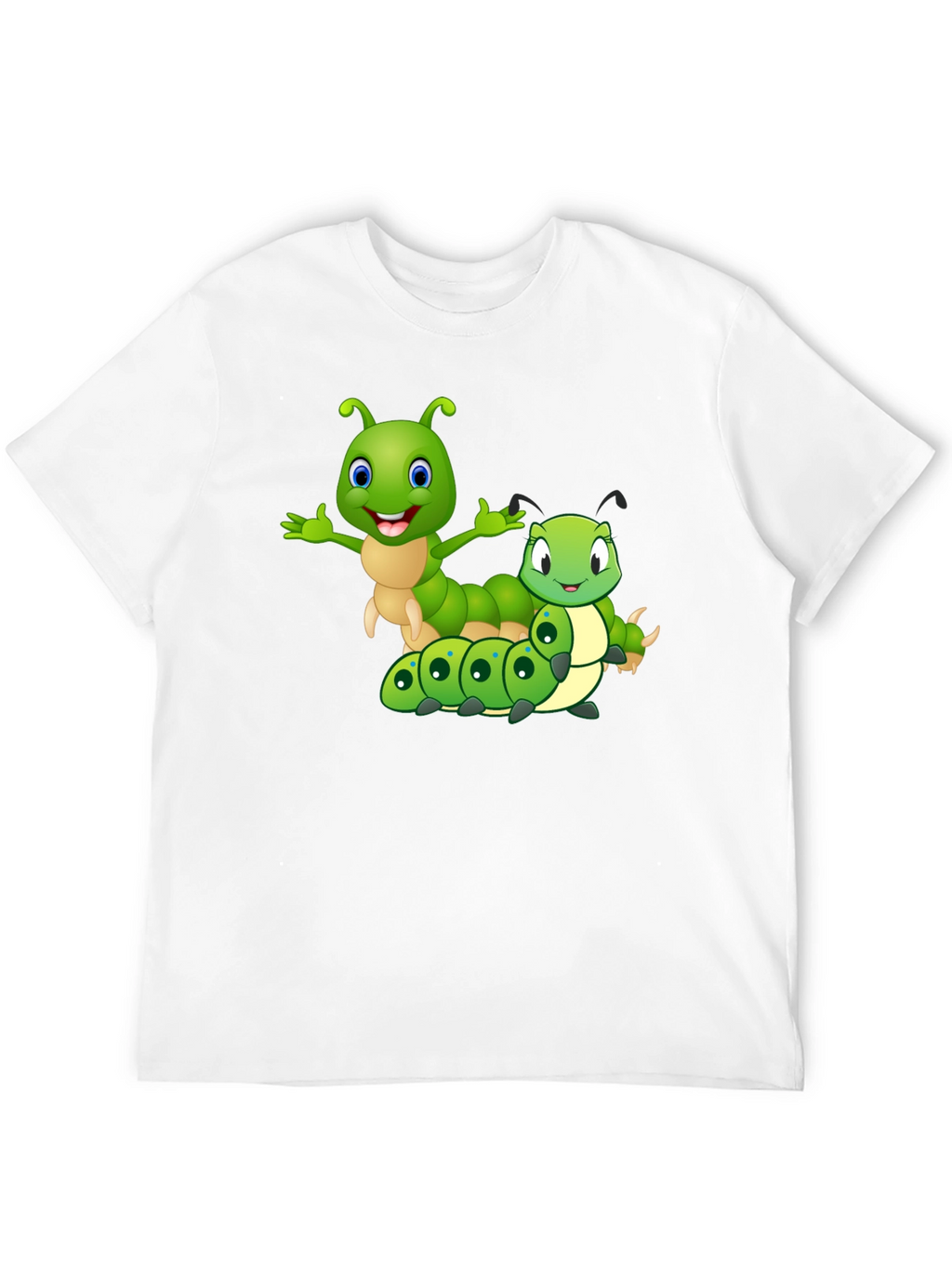 Cartoon Caterpillar Graphic T-Shirt