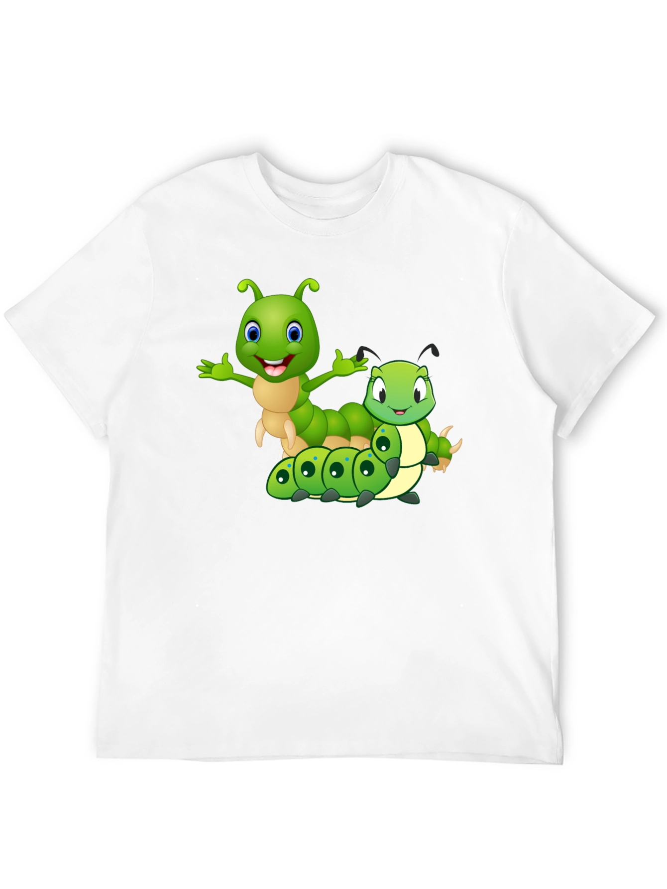 Cartoon Caterpillar Graphic T-Shirt