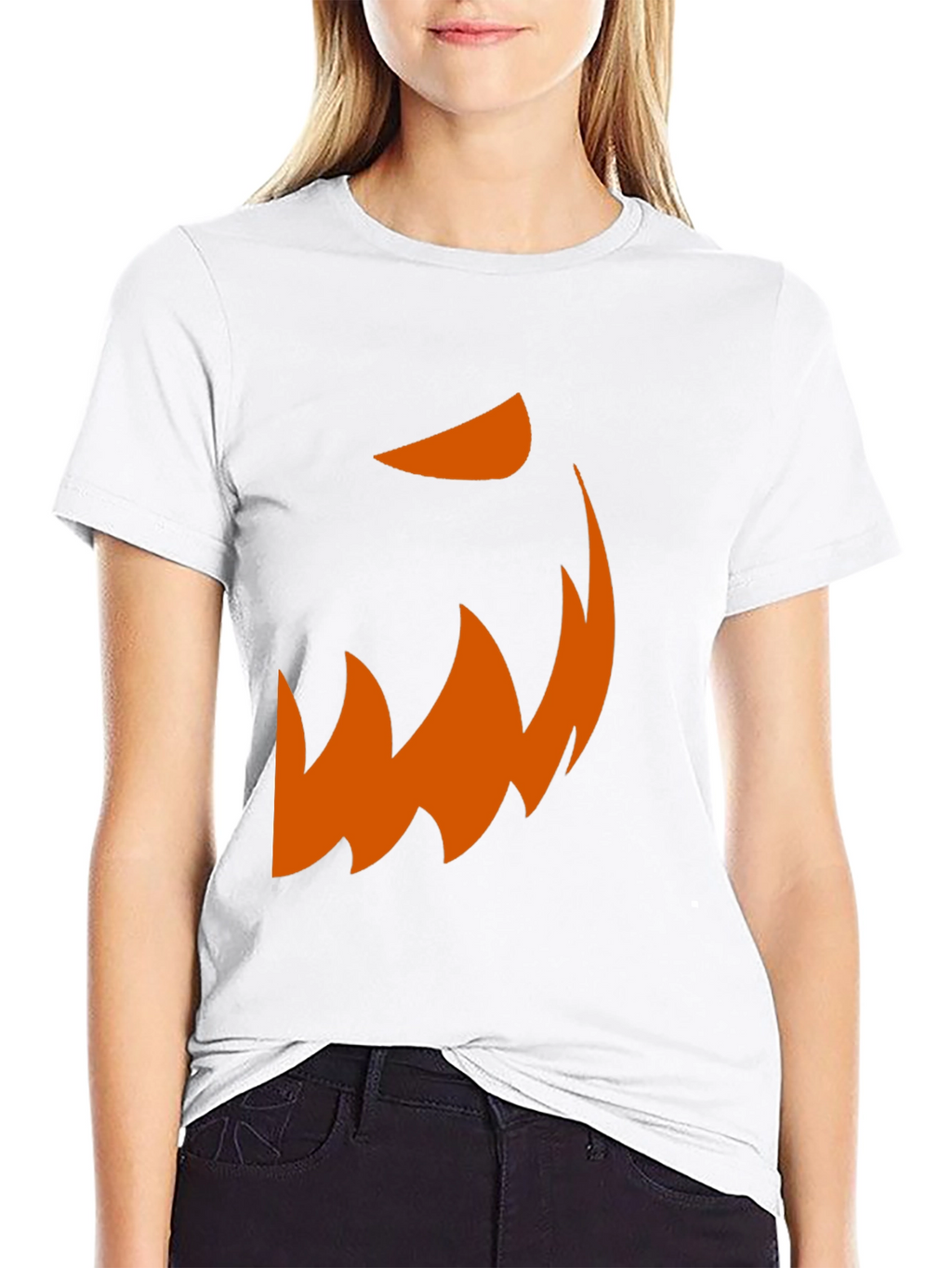 Jack-o-Lantern Face Graphic Tee - Halloween