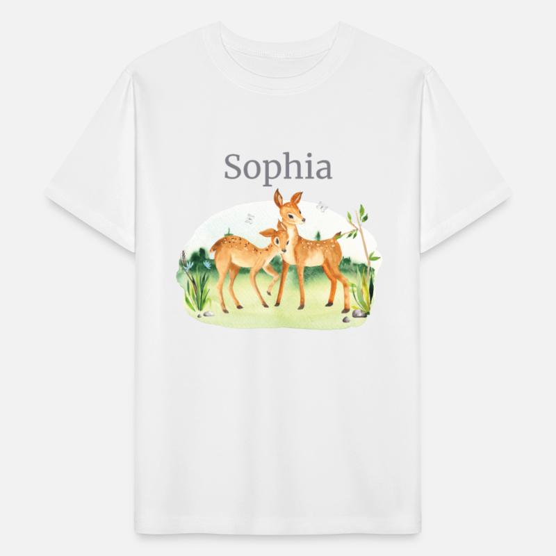 Forest Animal Deer Flowers Name Sophia