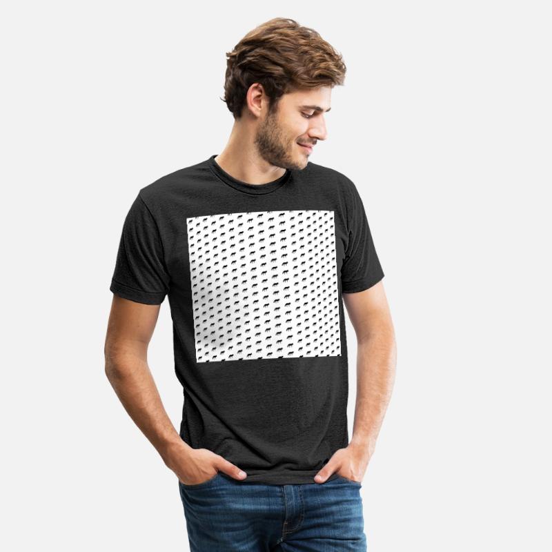 Fox Profile Pattern Black On White