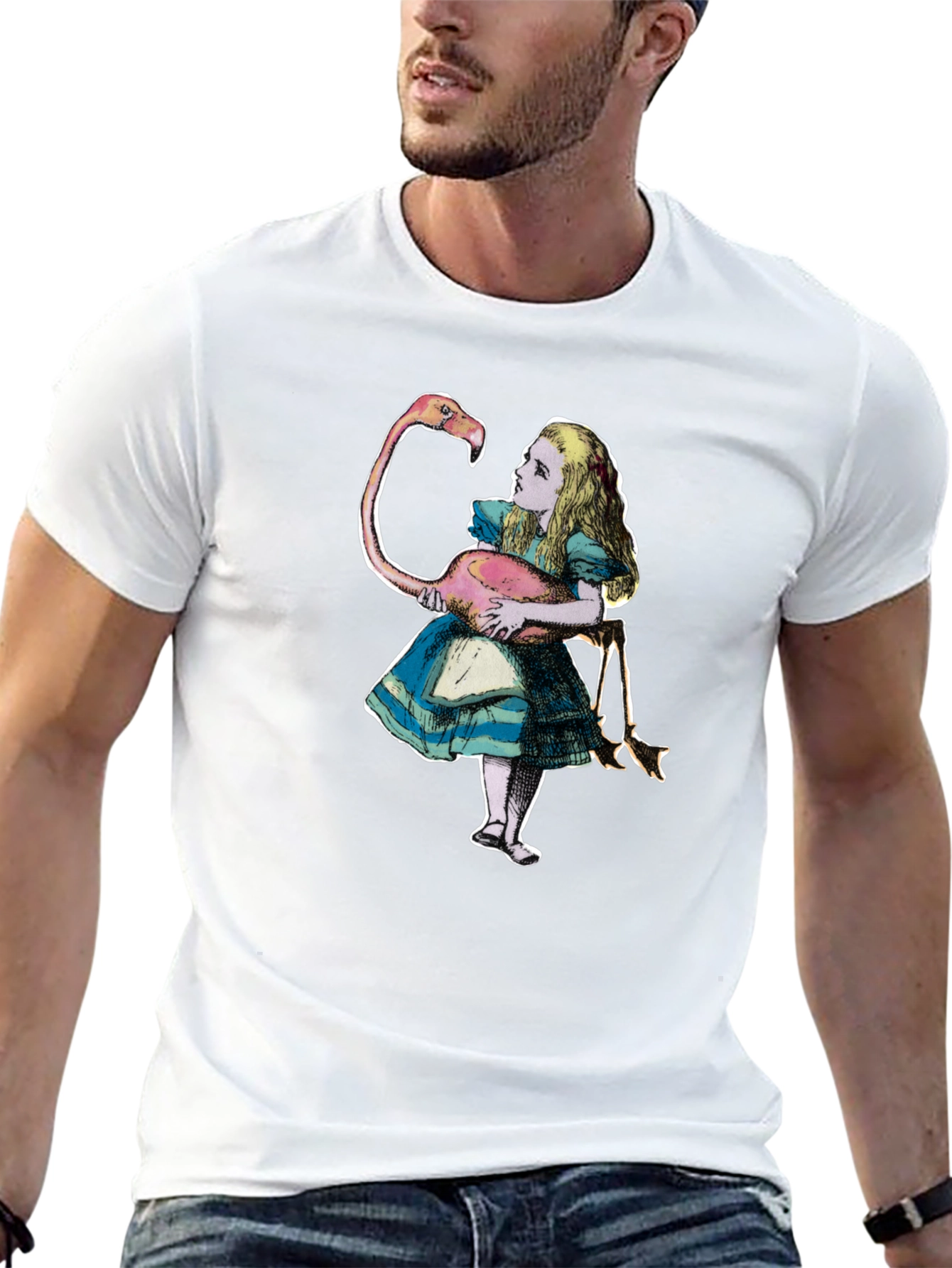Alice in Wonderland Flamingo T-Shirt