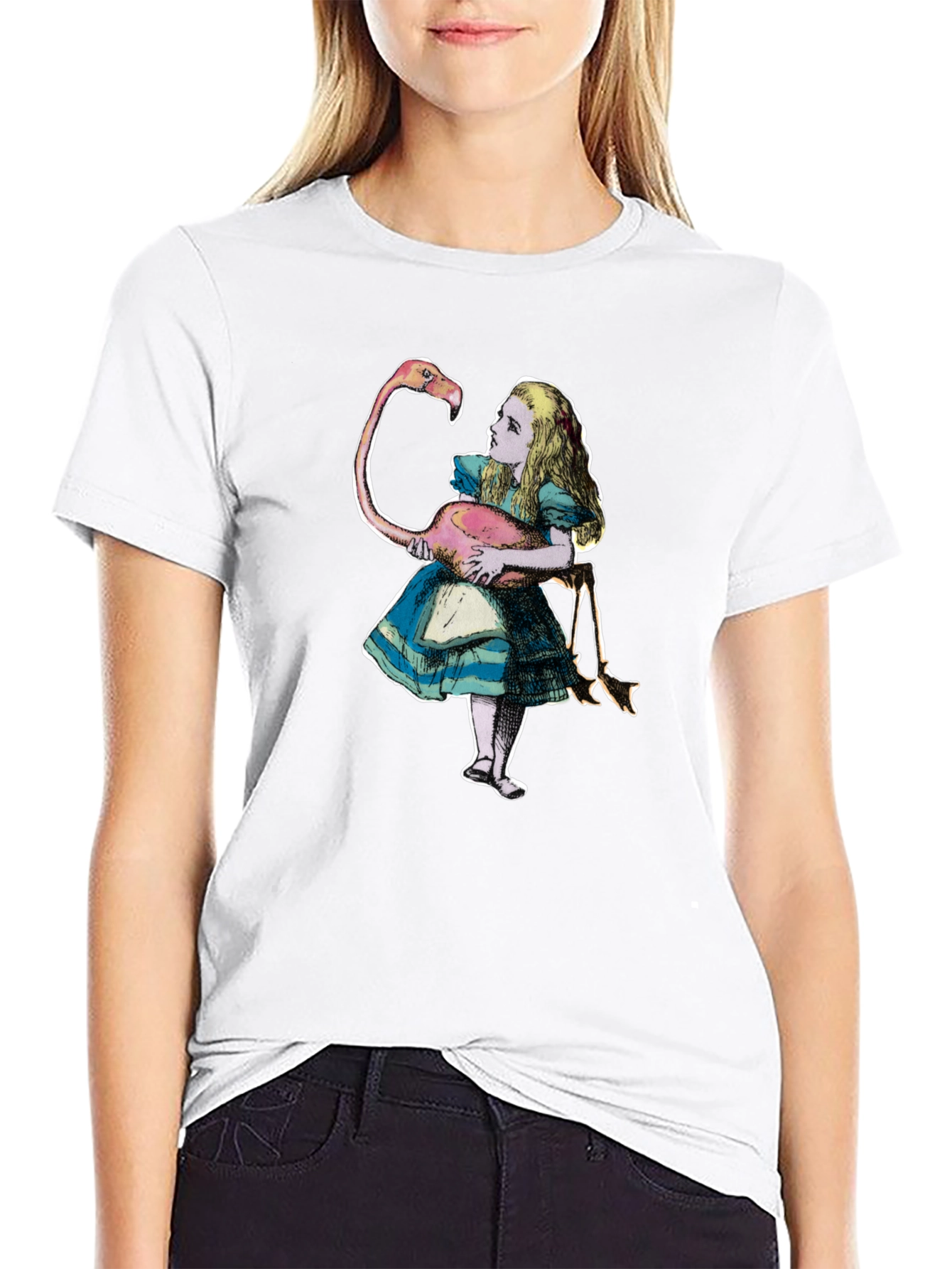 Alice in Wonderland Flamingo T-Shirt