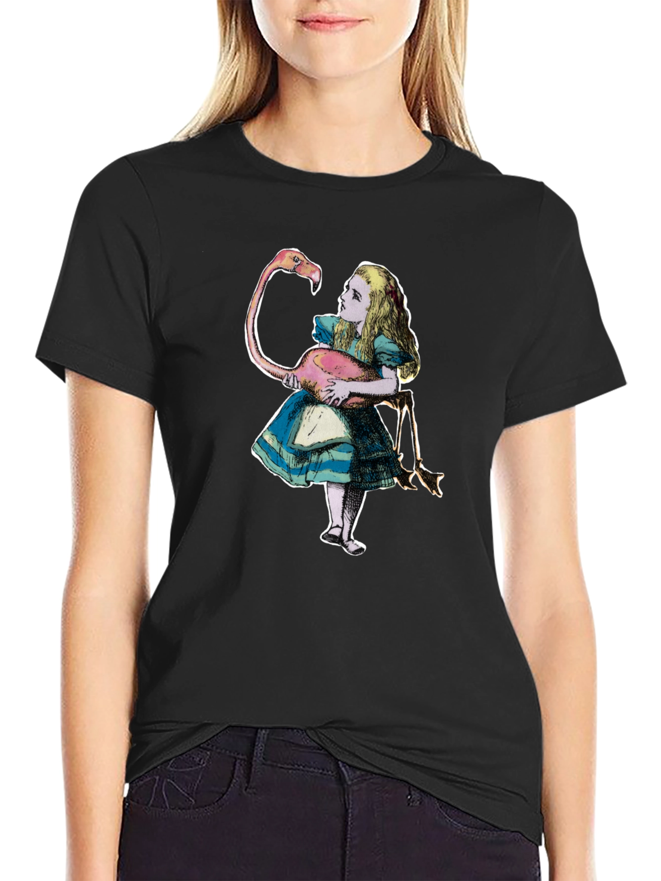 Alice in Wonderland Flamingo T-Shirt