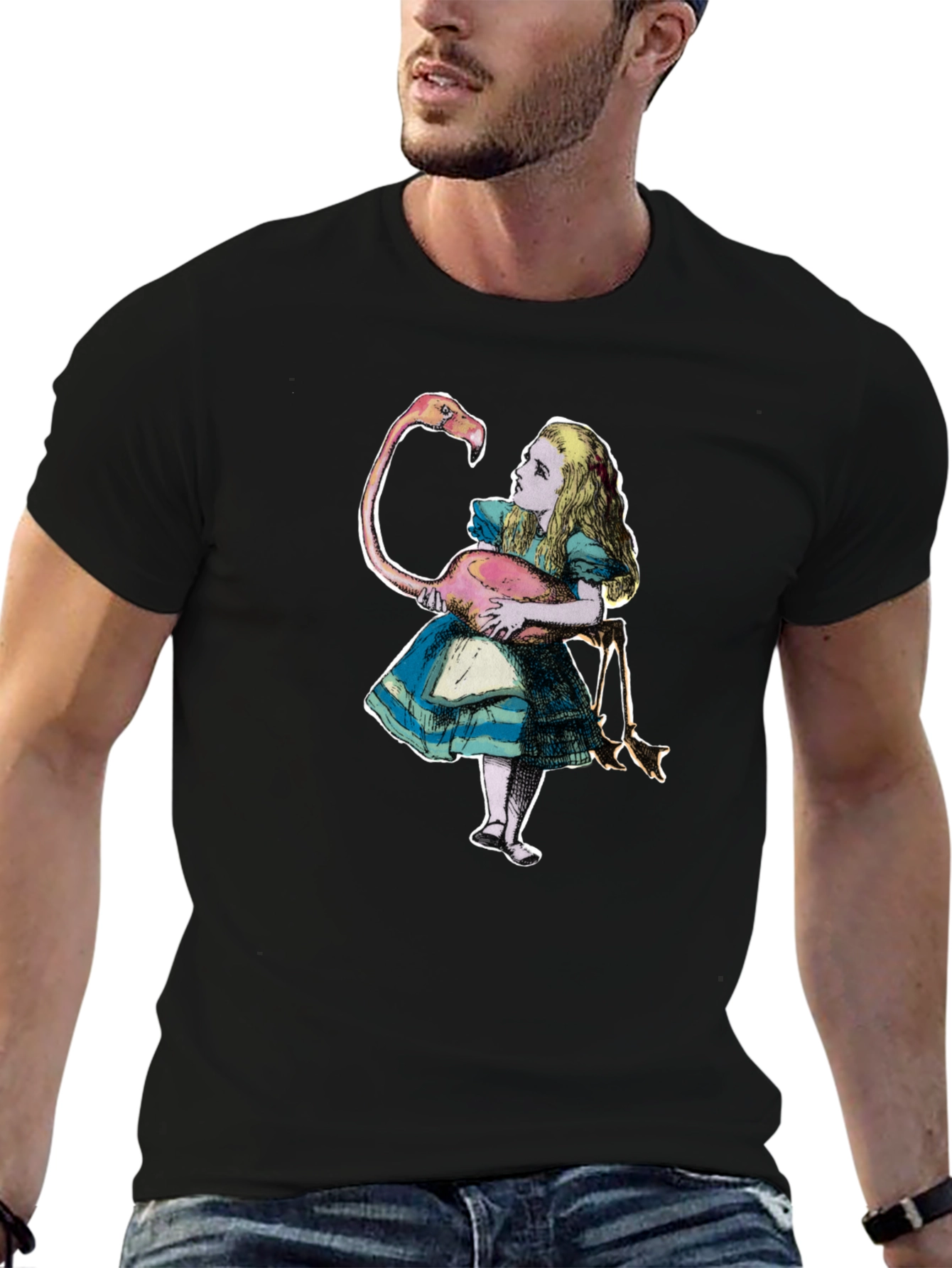 Alice in Wonderland Flamingo T-Shirt