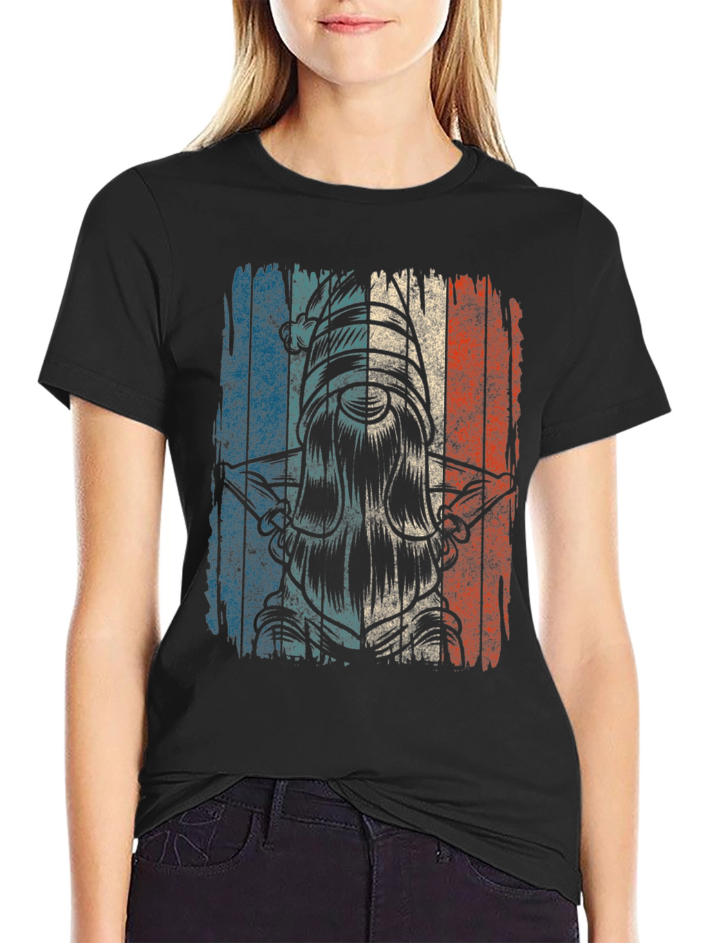 Distressed Flag Knight Graphic Tee