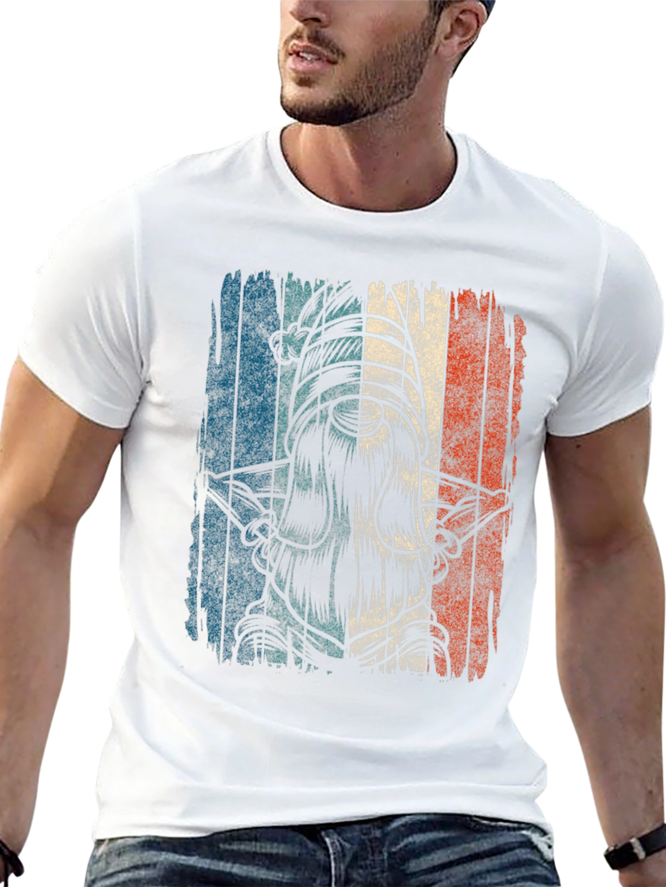 Distressed Flag Knight Graphic Tee