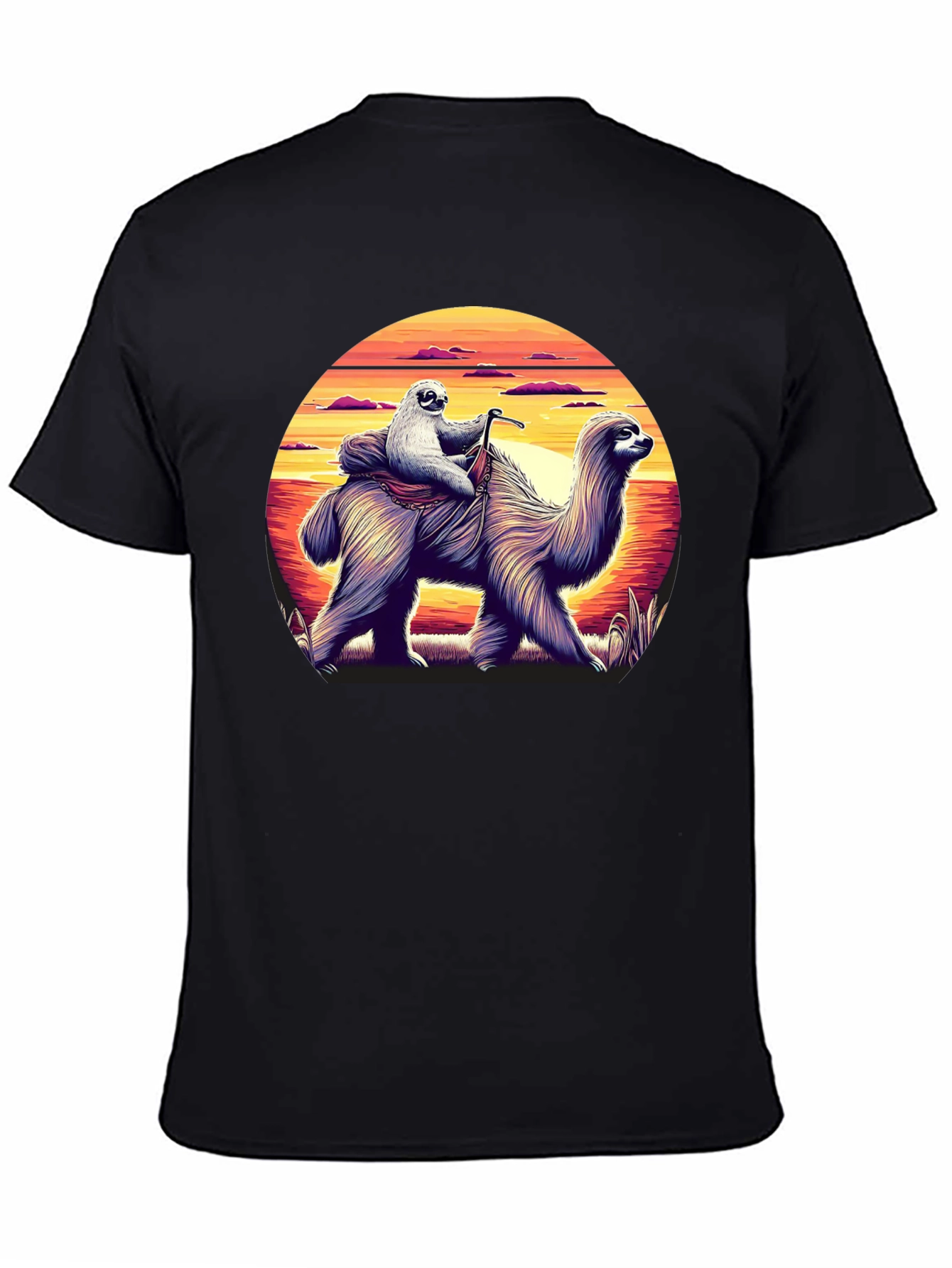 Sloth Riding Llama Graphic Tee