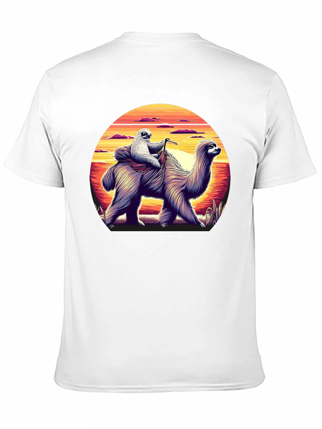 Sloth Riding Llama Graphic Tee