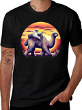Sloth Riding Llama Graphic Tee