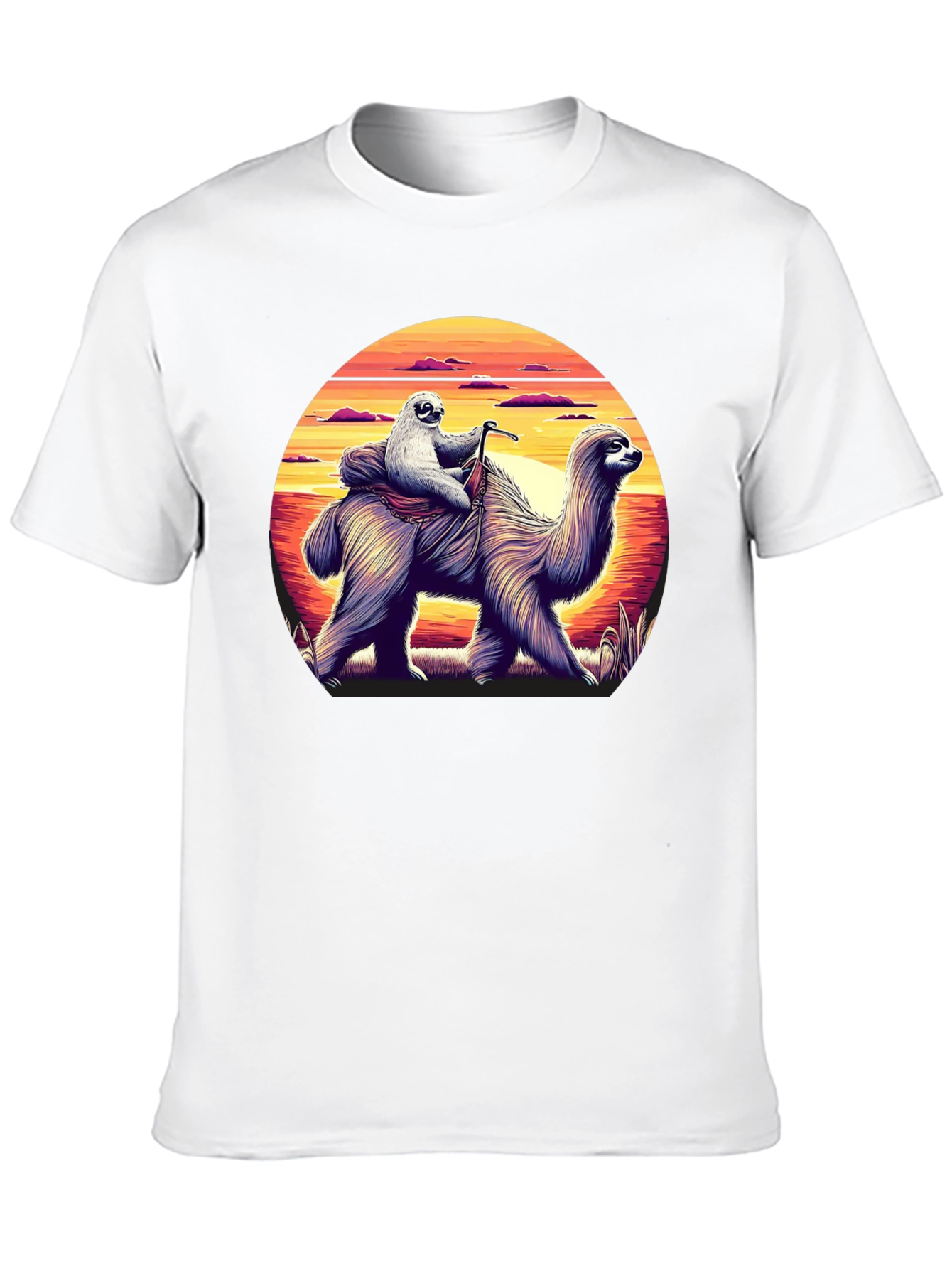 Sloth Riding Llama Graphic Tee