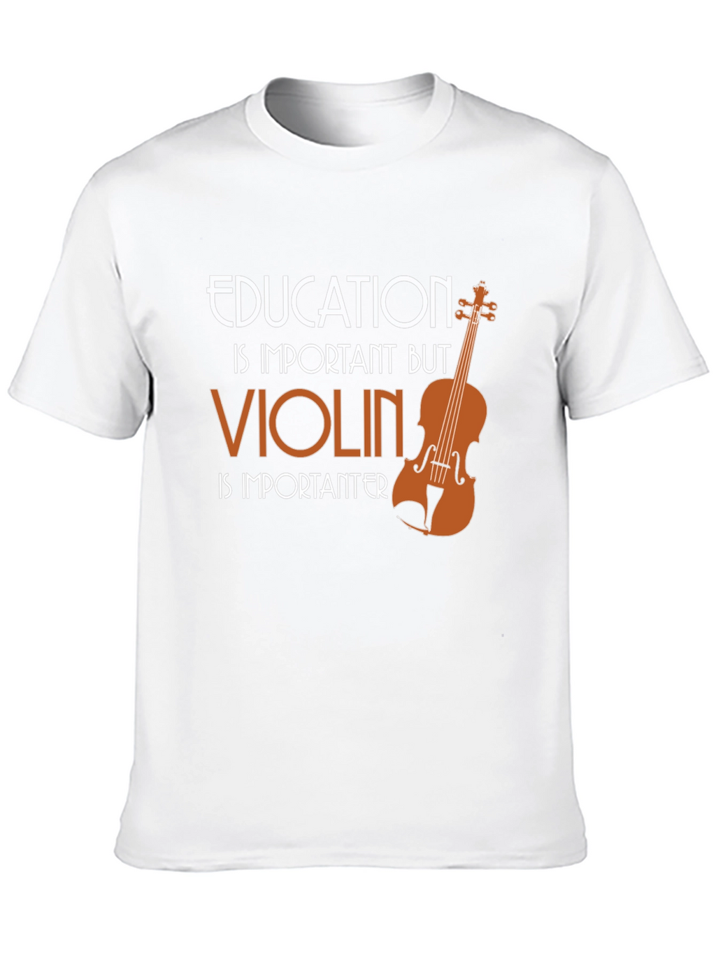 Education vs Violin T-Shirt - Musicians Tee