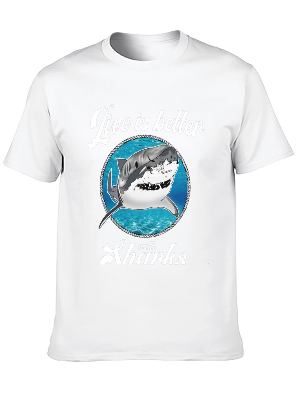 Live is Better with Sharks Graphic Tee