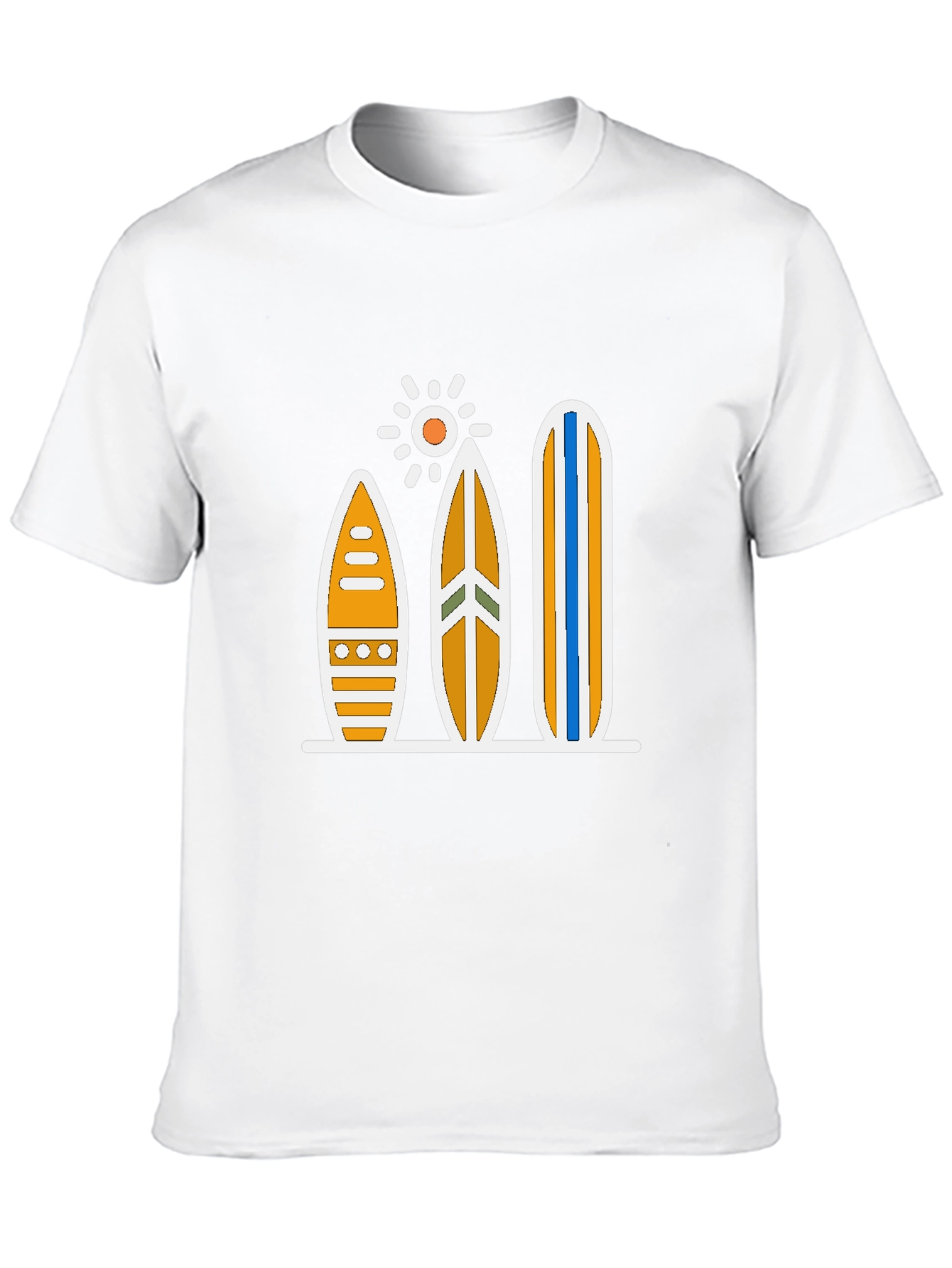 Surfboard Sun Graphic Tee