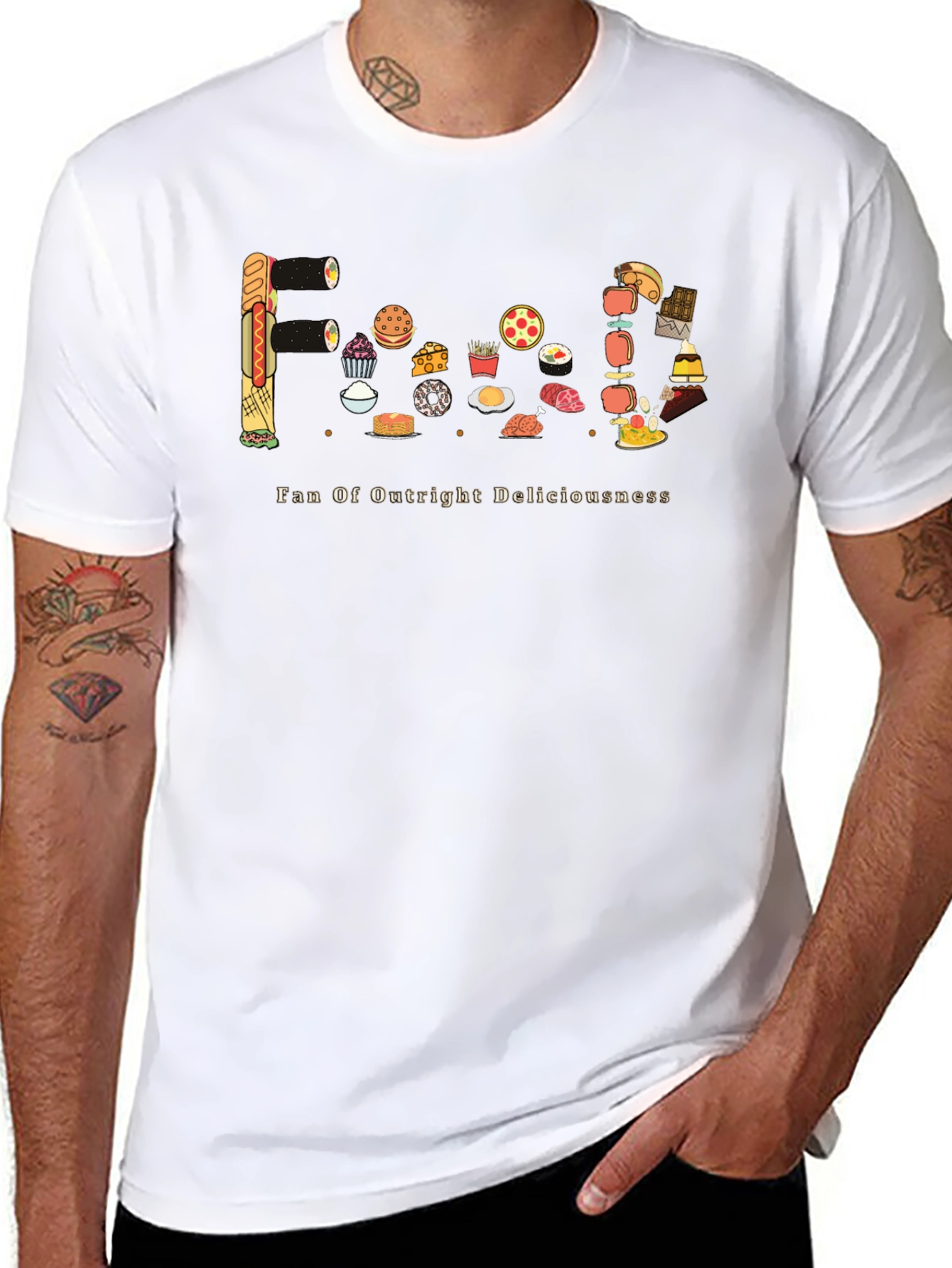 Foodie Graphic Tee - Fan of Outright Deliciousness