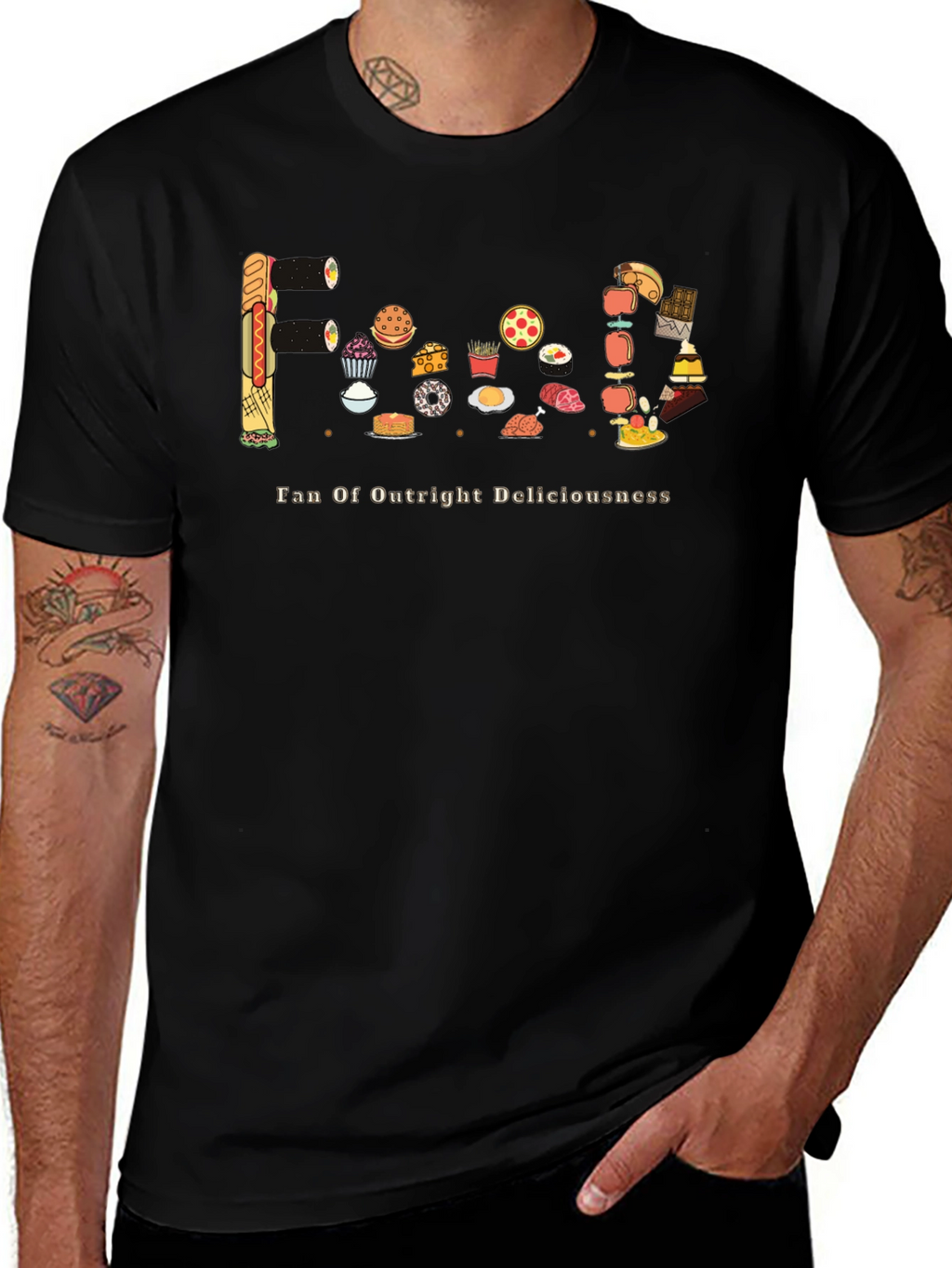 Foodie Graphic Tee - Fan of Outright Deliciousness