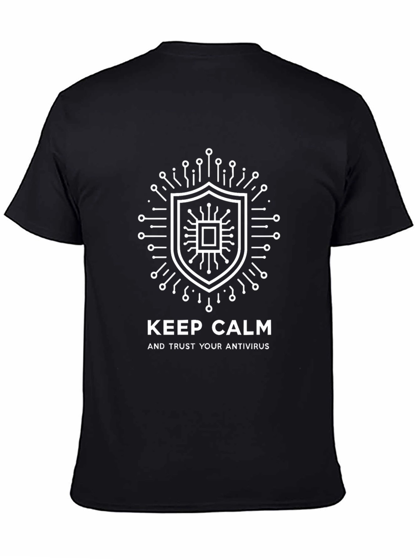 Keep Calm Antivirus T-Shirt - Black