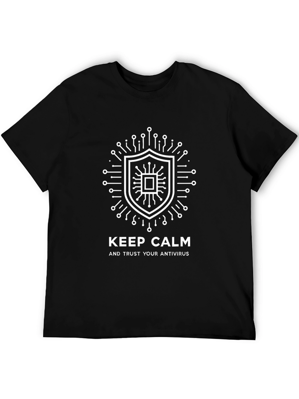 Keep Calm Antivirus T-Shirt - Black