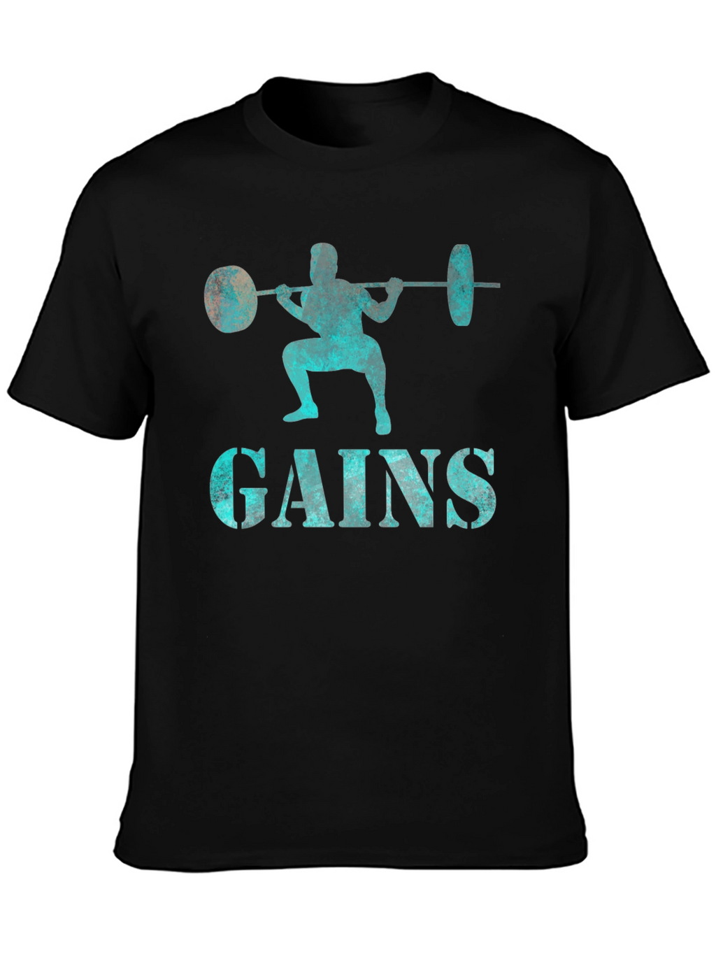 Gains Weightlifting Graphic T-Shirt
