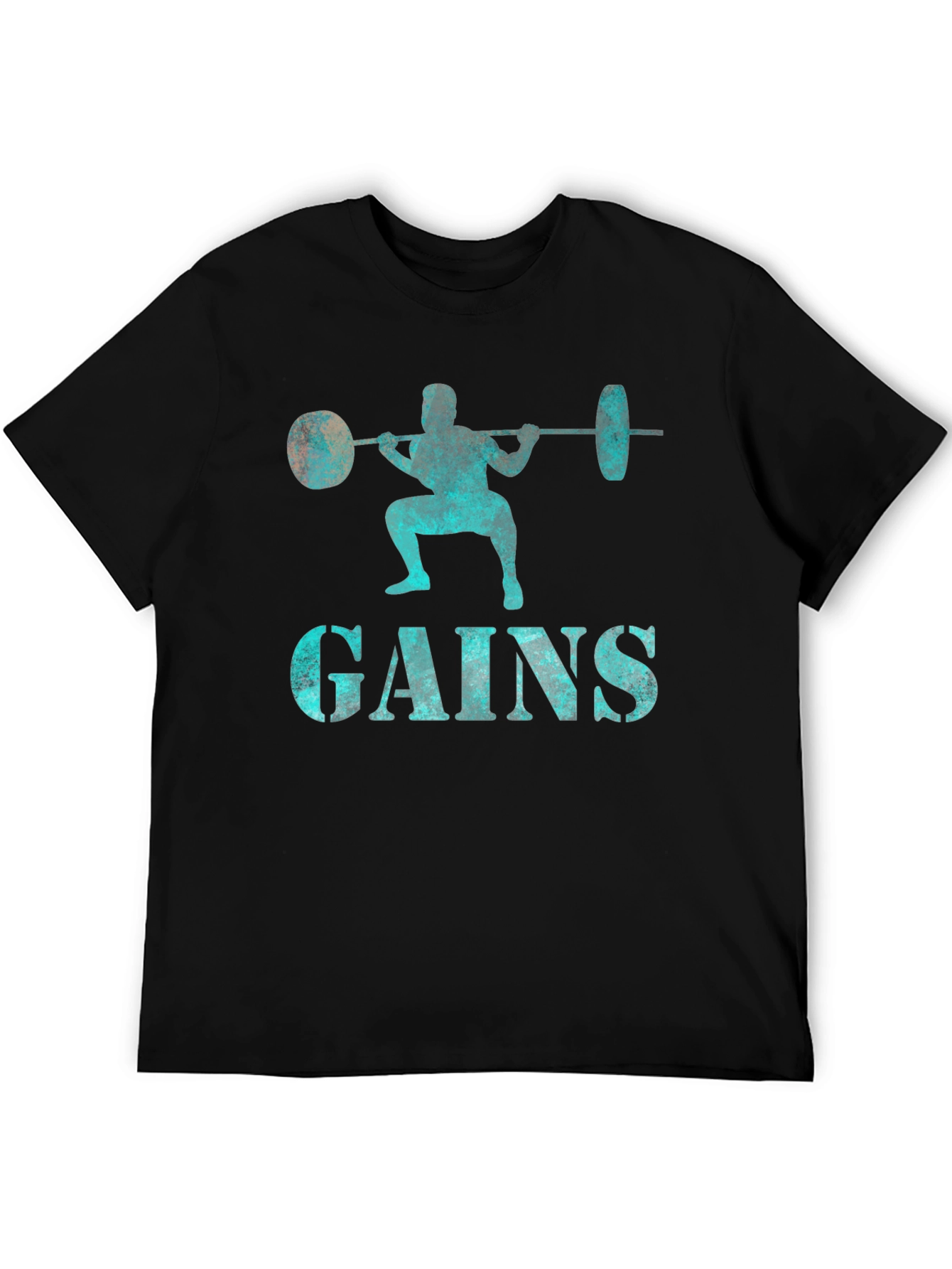 Gains Weightlifting Graphic T-Shirt