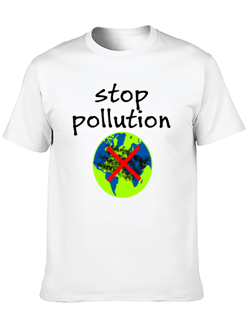 Stop Pollution Graphic Tee - Eco-Friendly Fashion