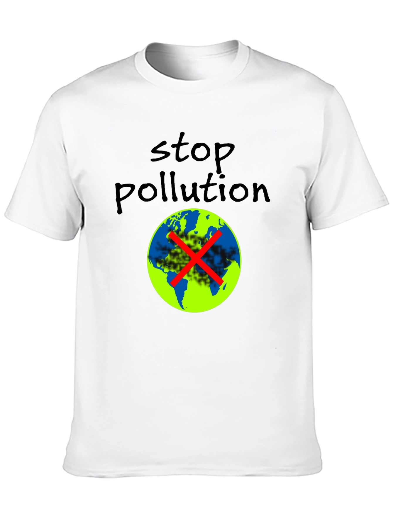 Stop Pollution Graphic Tee - Eco-Friendly Fashion