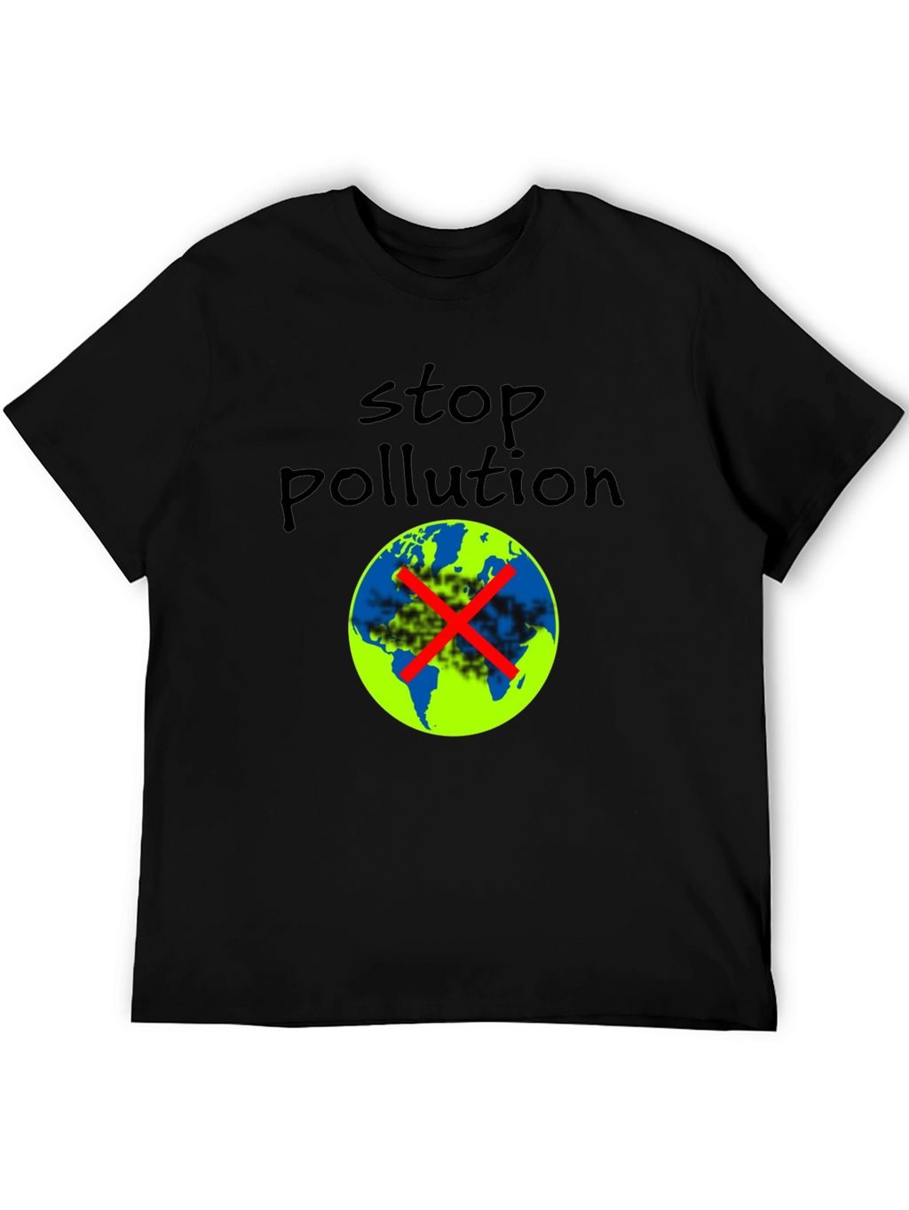 Stop Pollution Graphic Tee - Eco-Friendly Fashion