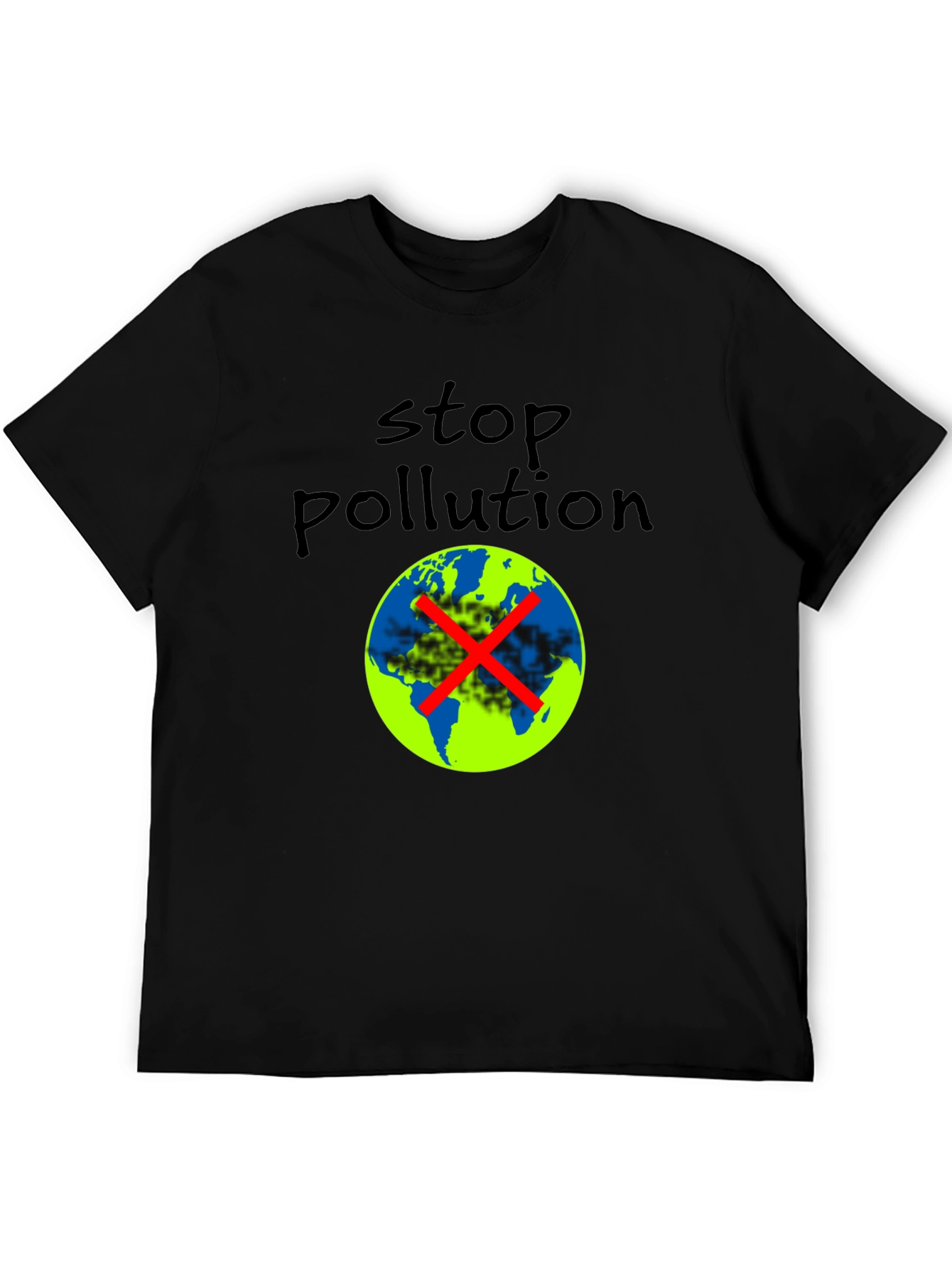 Stop Pollution Graphic Tee - Eco-Friendly Fashion