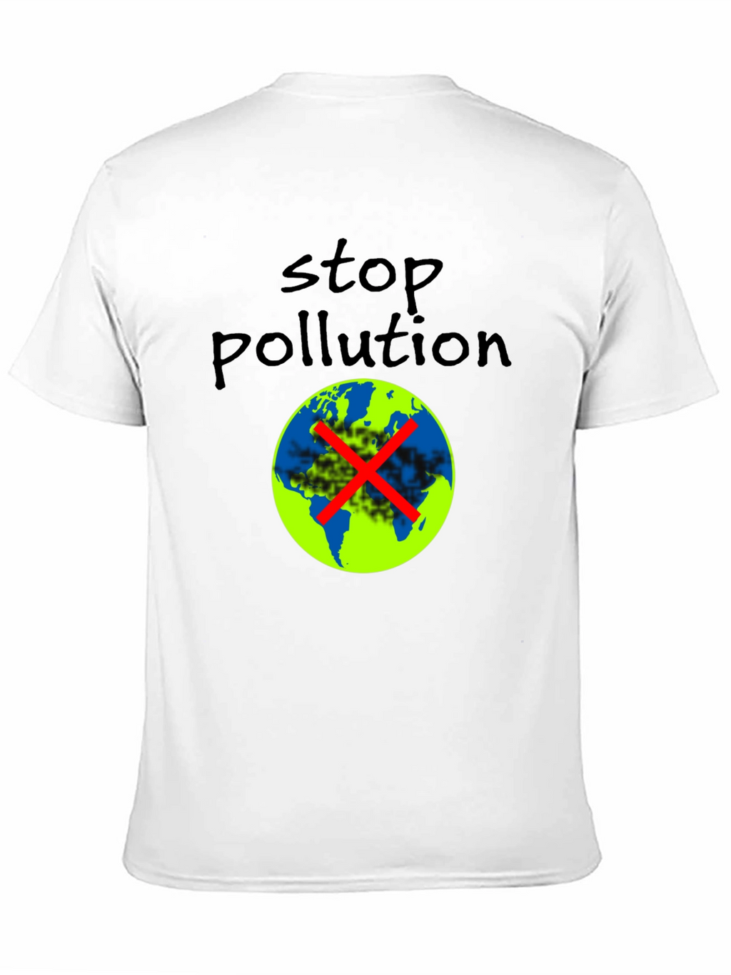 Stop Pollution Graphic Tee - Eco-Friendly Fashion