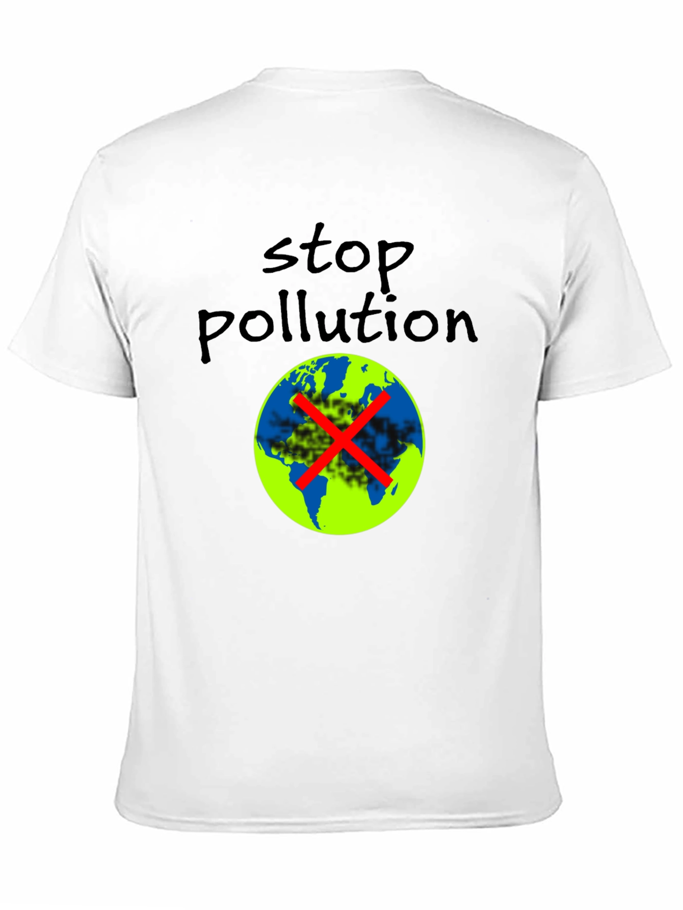 Stop Pollution Graphic Tee - Eco-Friendly Fashion