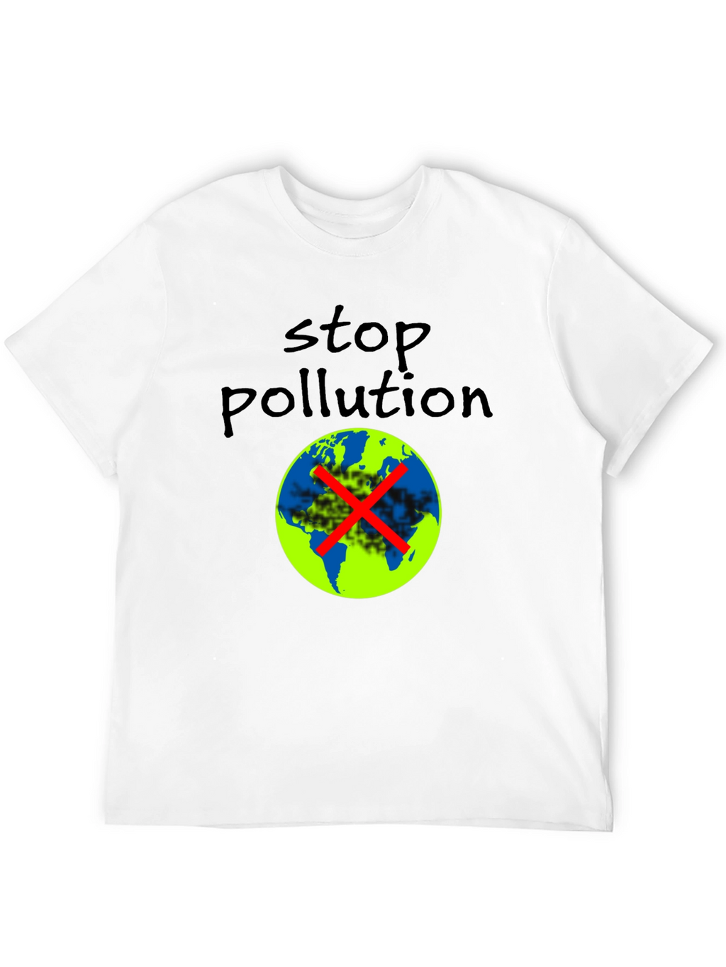 Stop Pollution Graphic Tee - Eco-Friendly Fashion