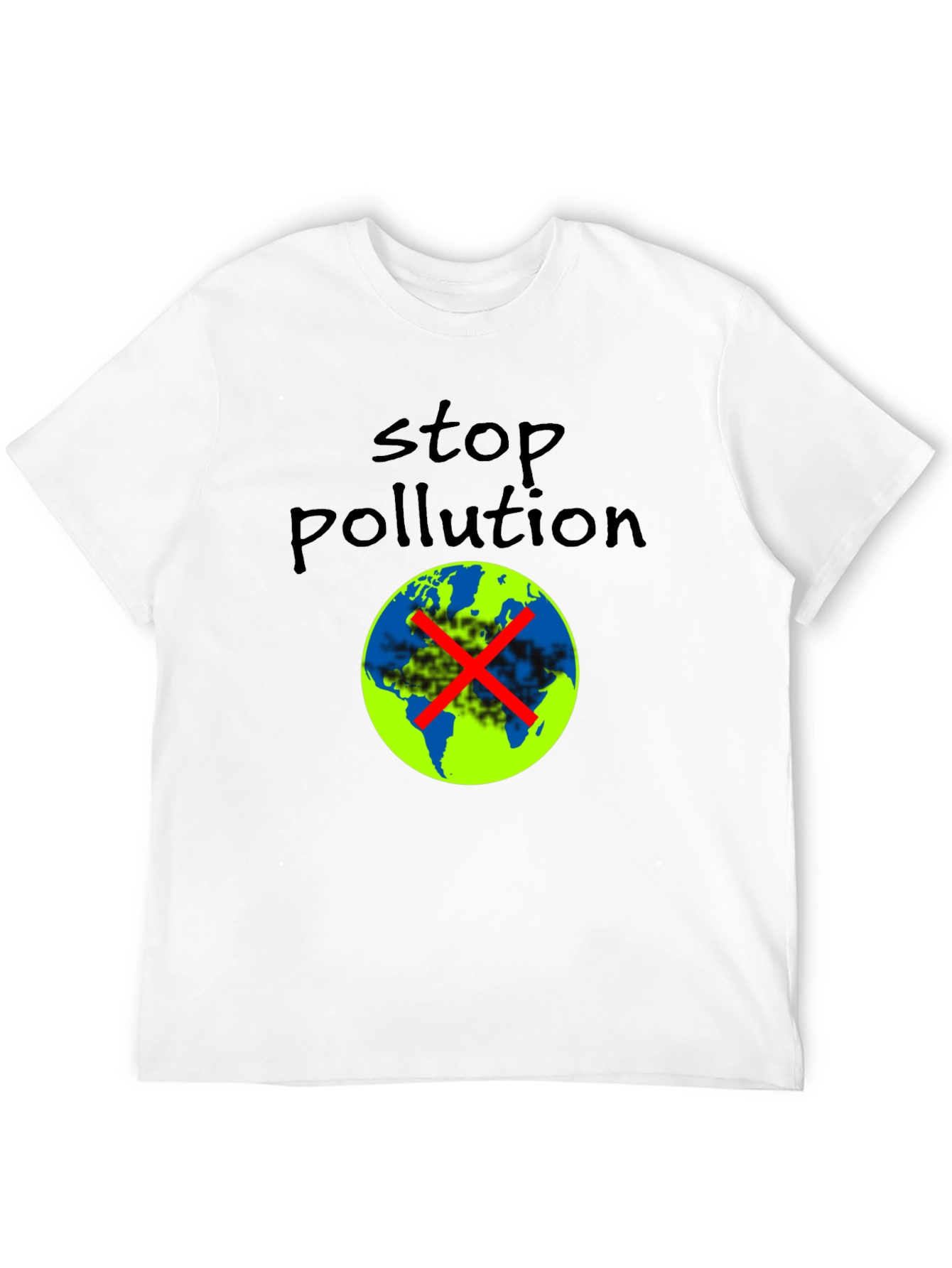 Stop Pollution Graphic Tee - Eco-Friendly Fashion