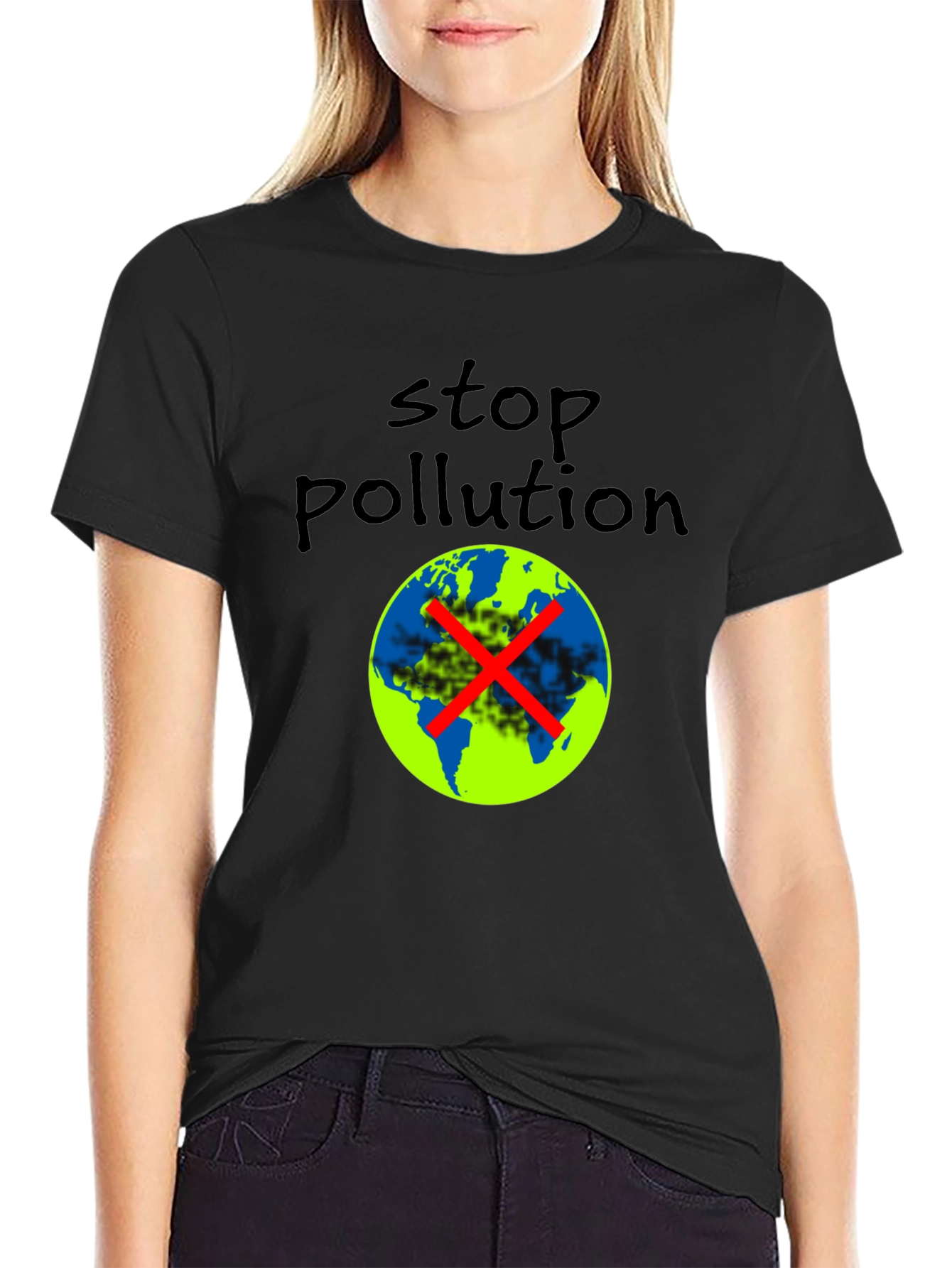 Stop Pollution Graphic Tee - Eco-Friendly Fashion