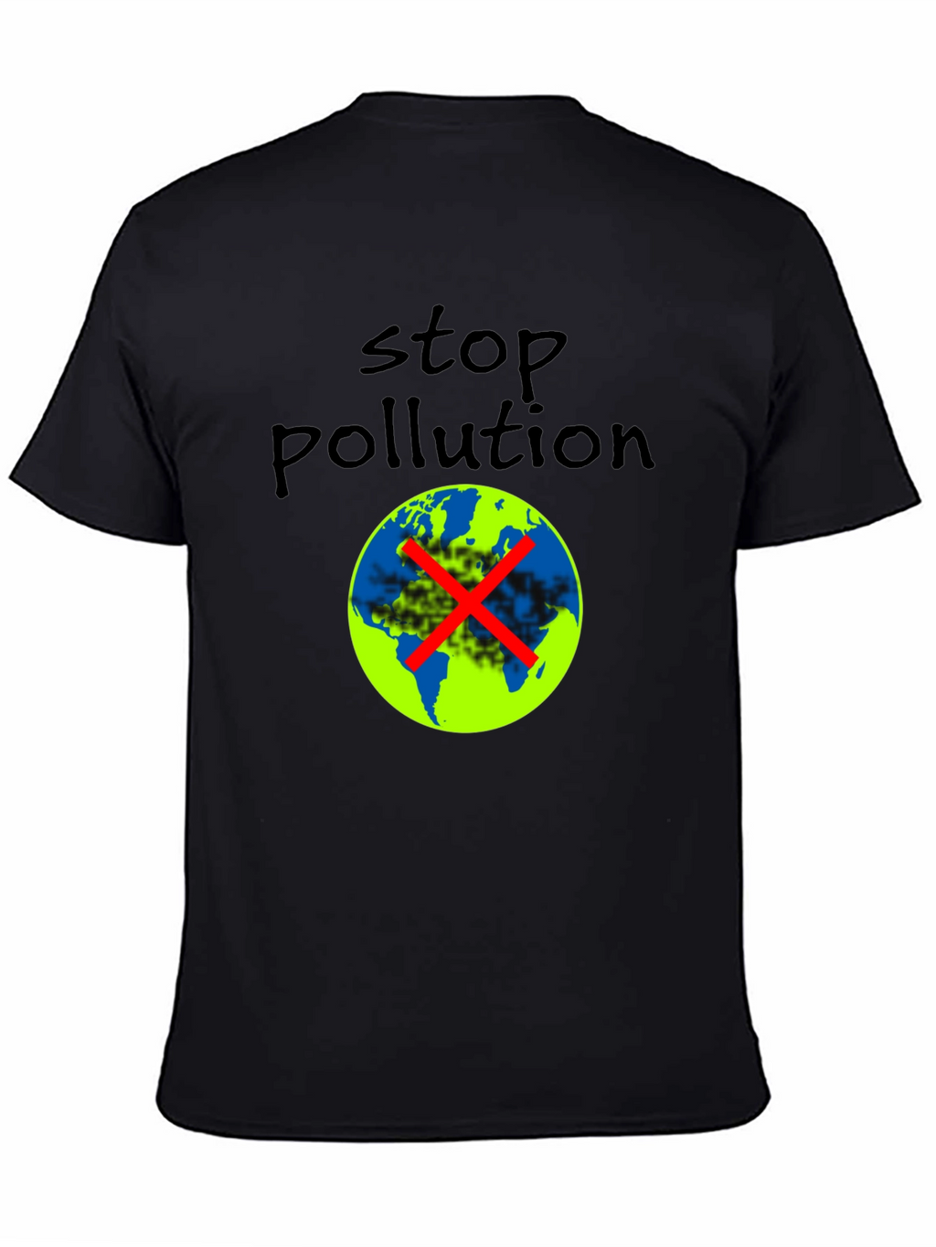 Stop Pollution Graphic Tee - Eco-Friendly Fashion
