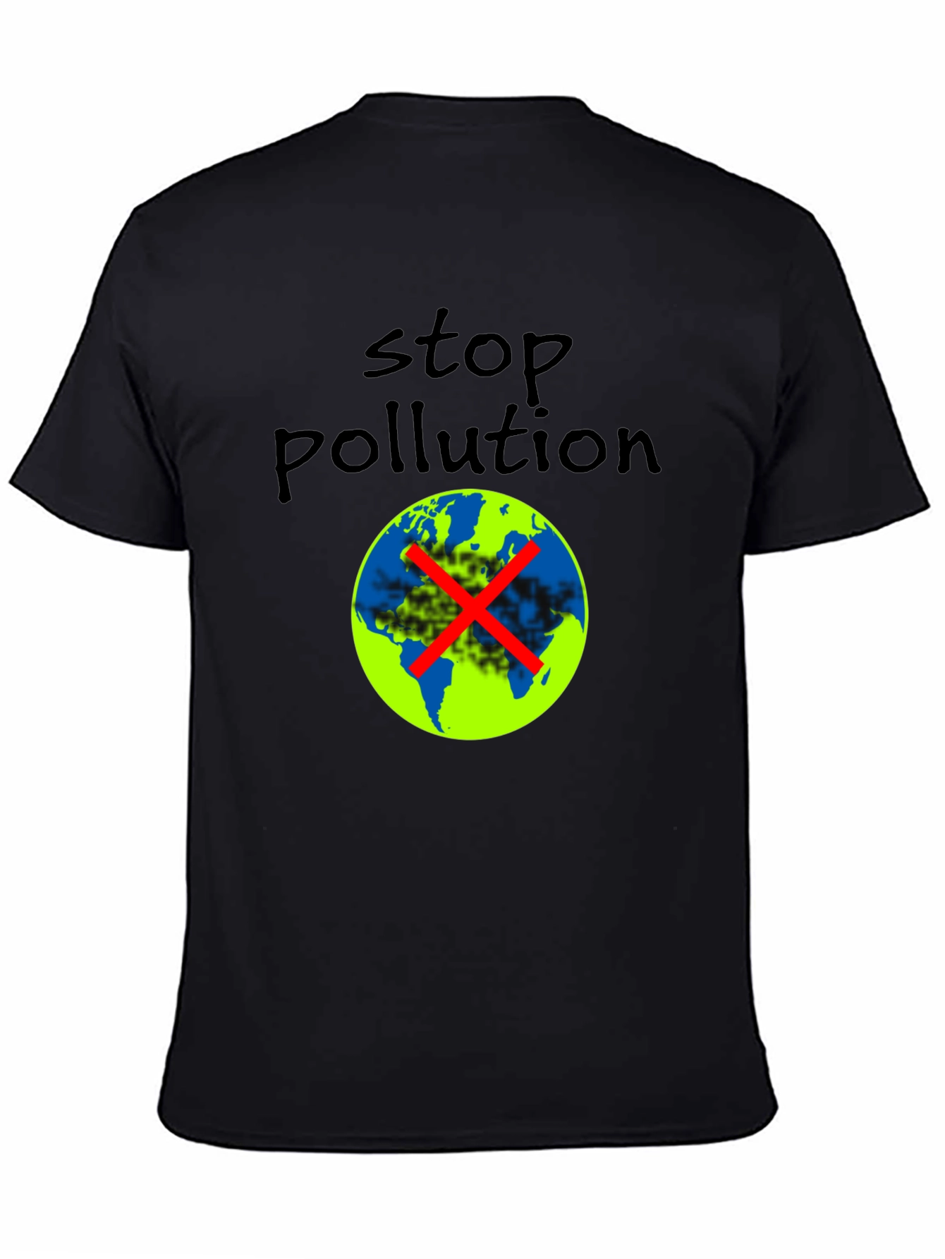 Stop Pollution Graphic Tee - Eco-Friendly Fashion