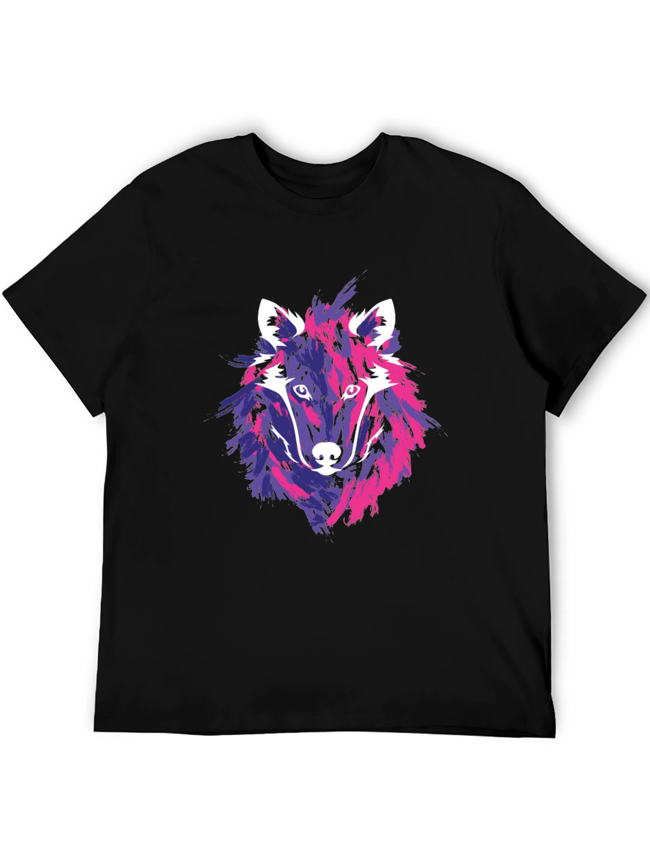 Wolf Graphic Tee - Abstract Art T-Shirt