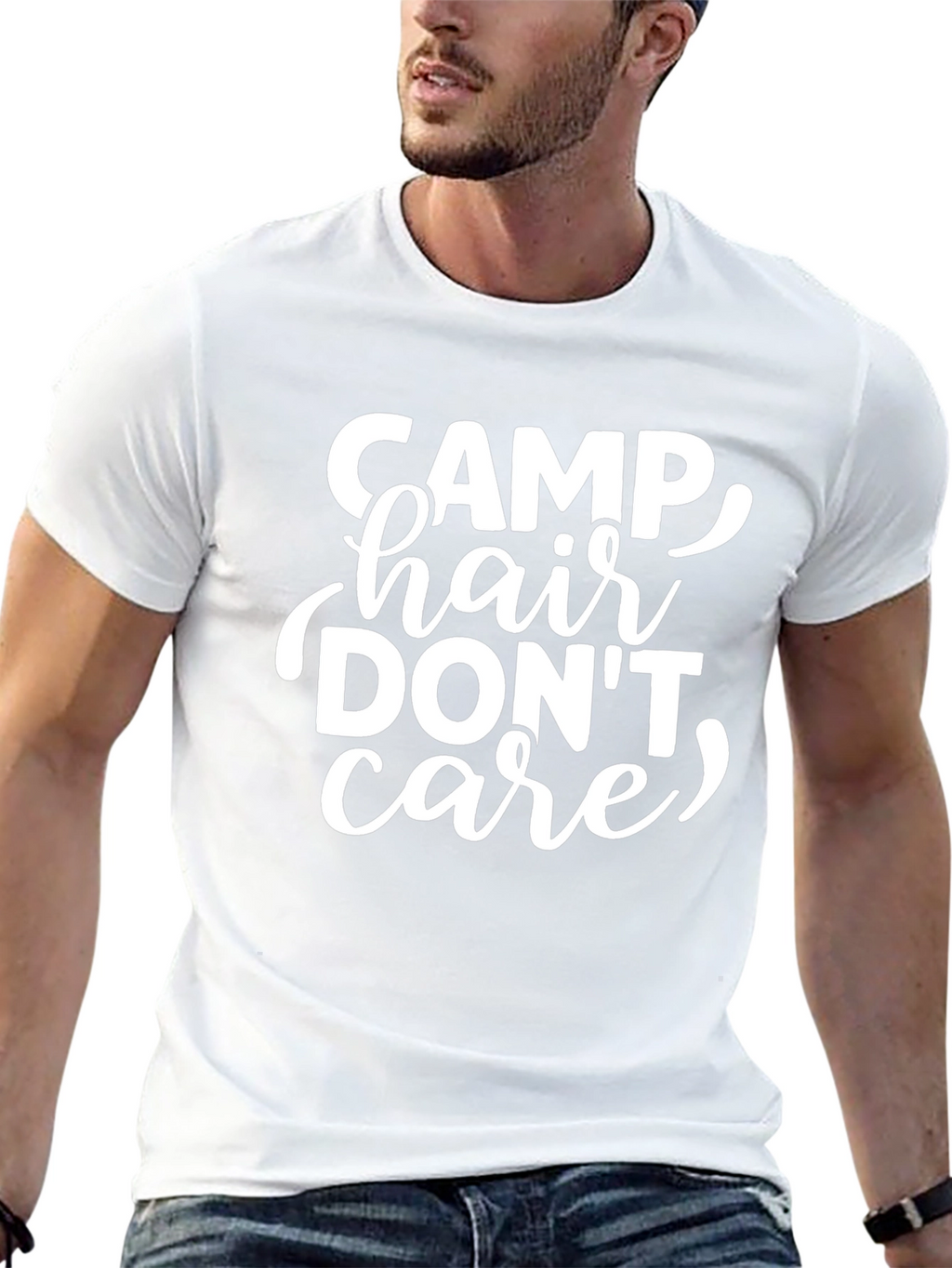 Camp Hair Dont Care Graphic Tee