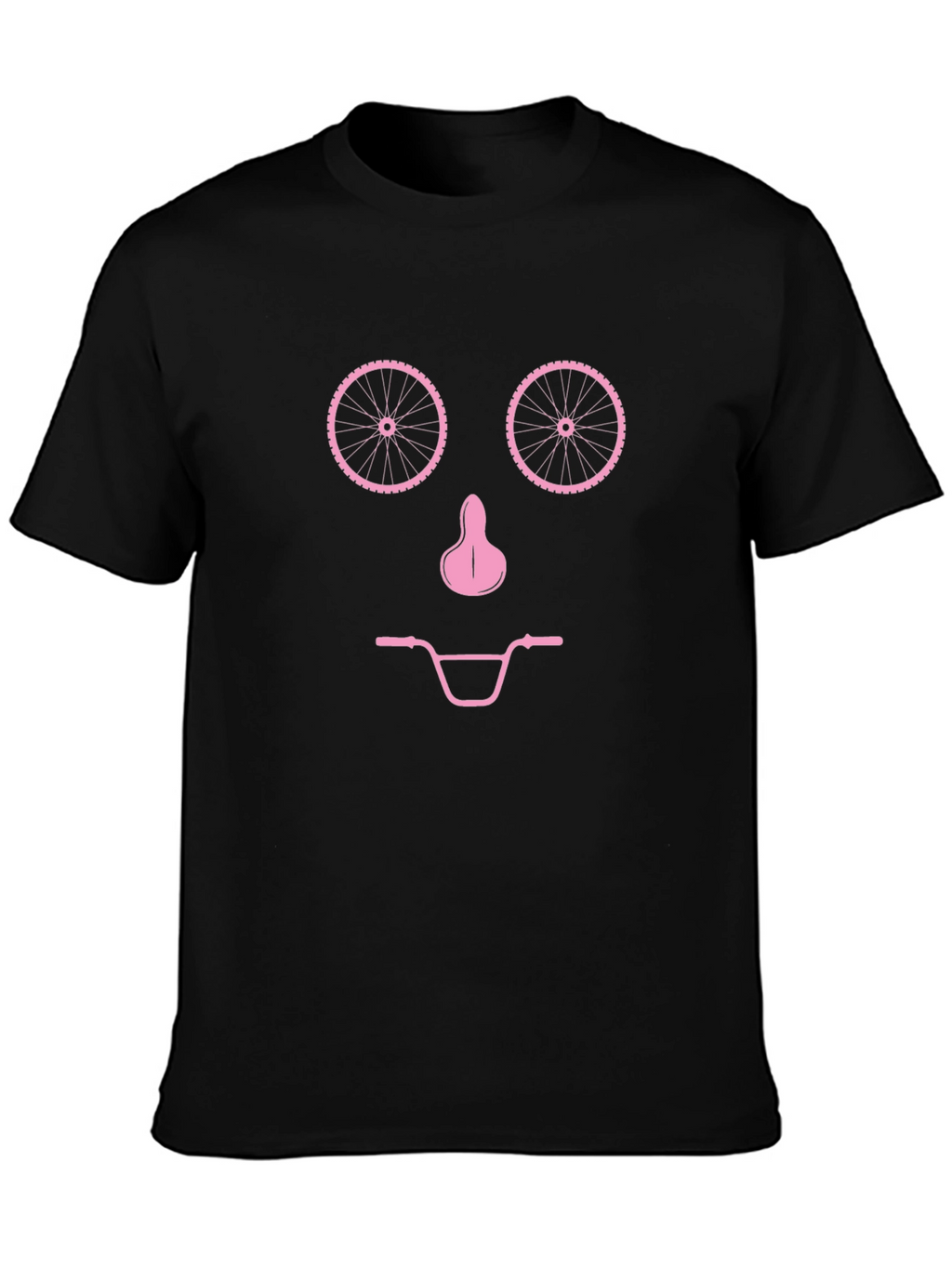 Bike Face Graphic T-Shirt - Black