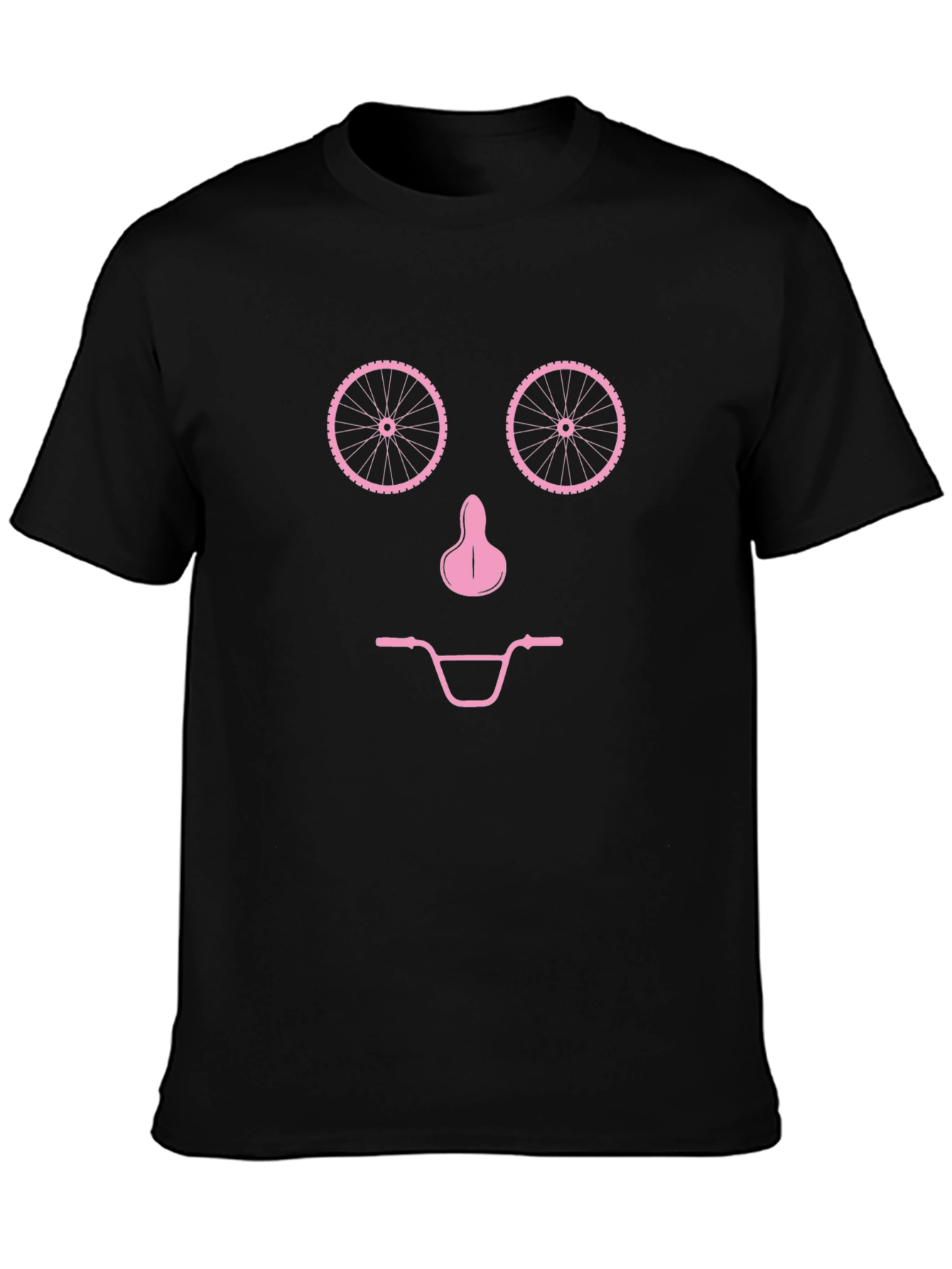 Bike Face Graphic T-Shirt - Black