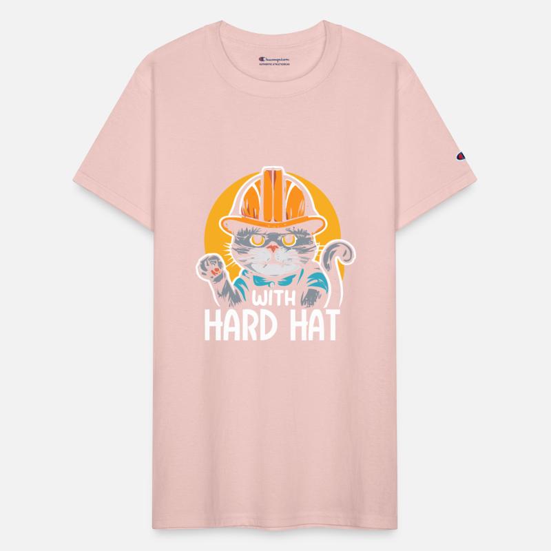 Funny Cat with Hard Hat