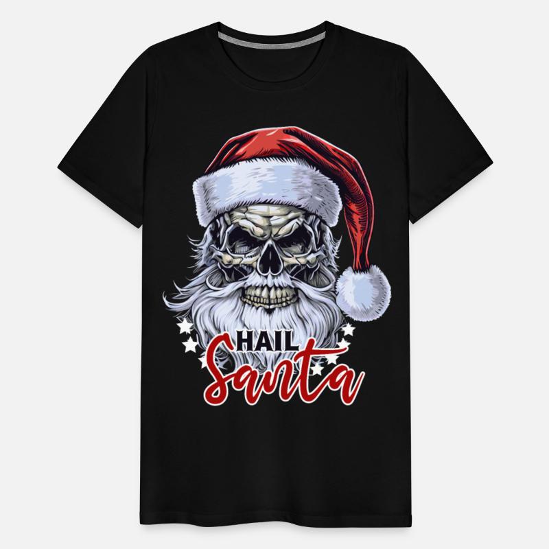 Funny Hail Santa Claus Skull Skeleton Antichrist C