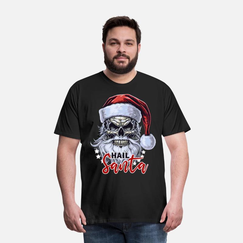 Funny Hail Santa Claus Skull Skeleton Antichrist C
