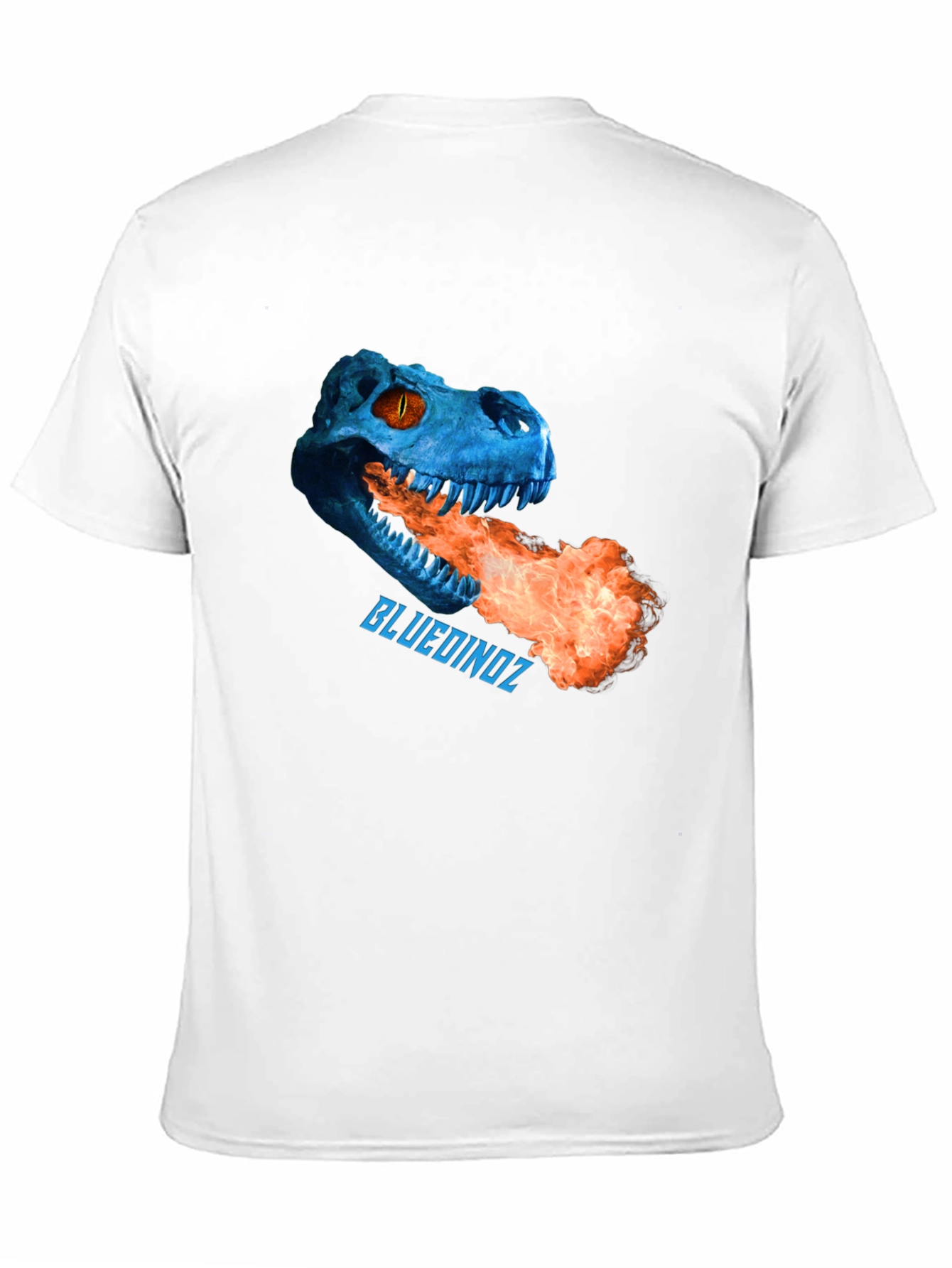 Blue Dinoz Fire-Breathing T-Shirt