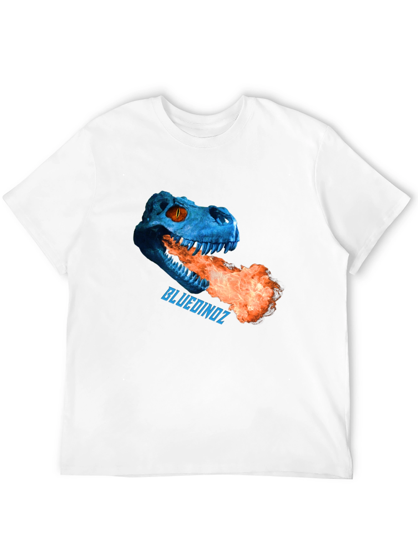 Blue Dinoz Fire-Breathing T-Shirt