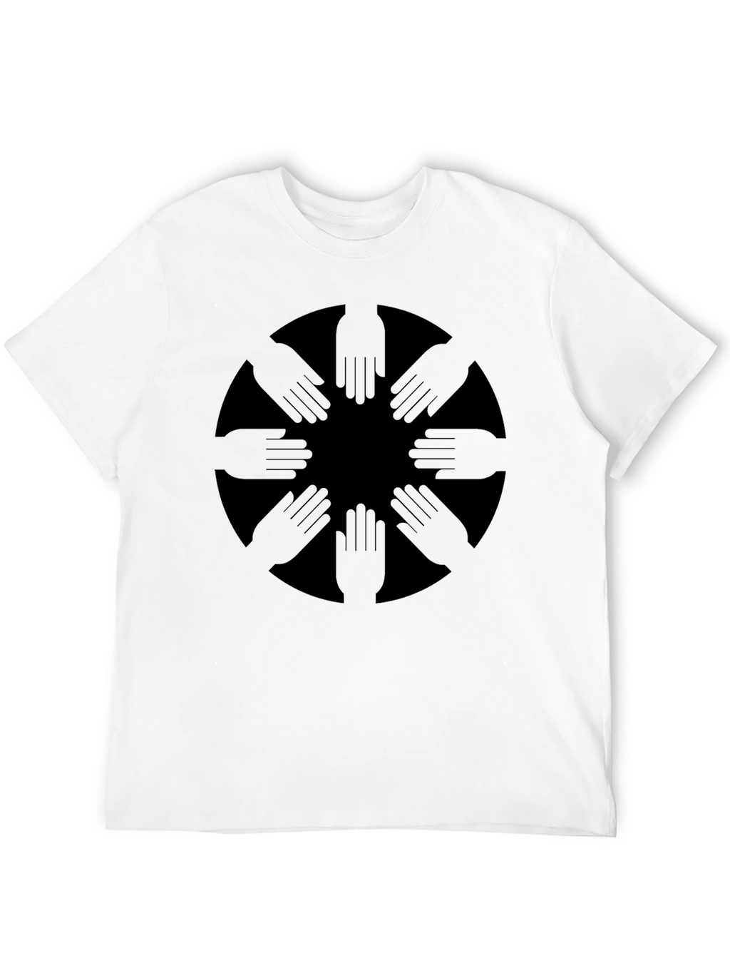 Symbolic Hands Graphic Tee - Soft Cotton T-Shirt
