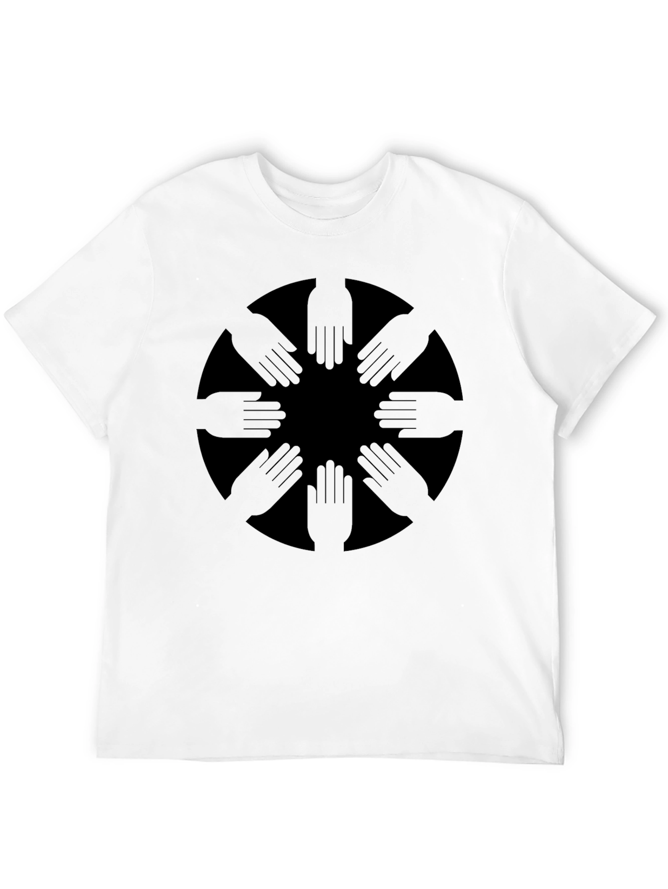 Symbolic Hands Graphic Tee - Soft Cotton T-Shirt