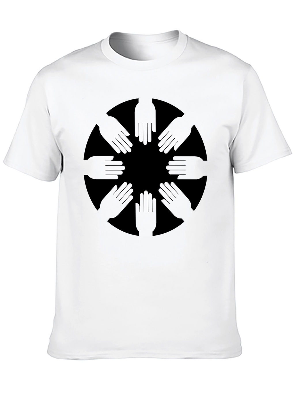 Symbolic Hands Graphic Tee - Soft Cotton T-Shirt