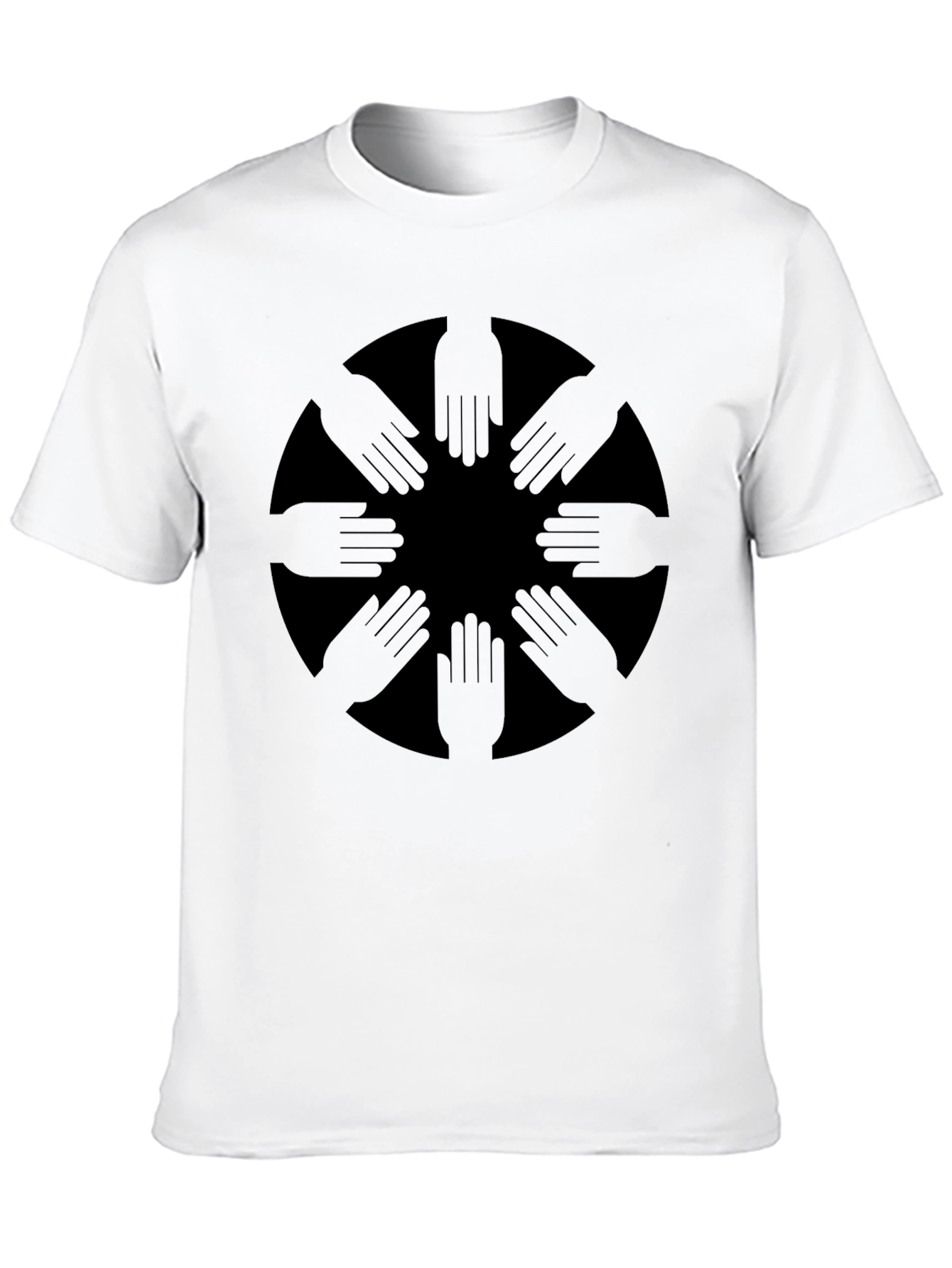 Symbolic Hands Graphic Tee - Soft Cotton T-Shirt