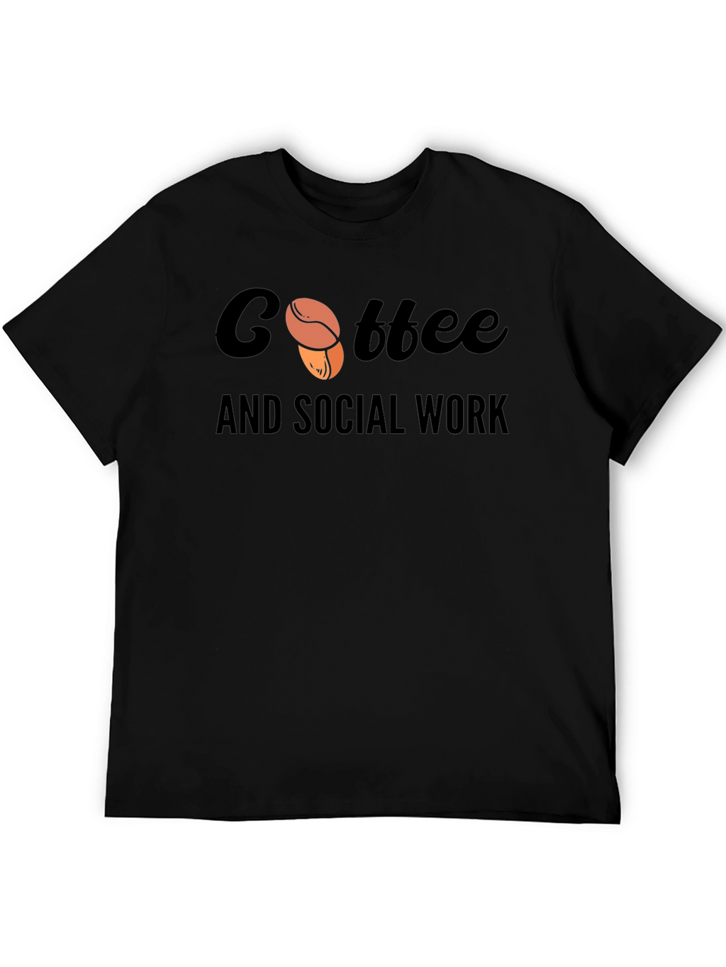 Coffee and Social Work Black T-Shirt