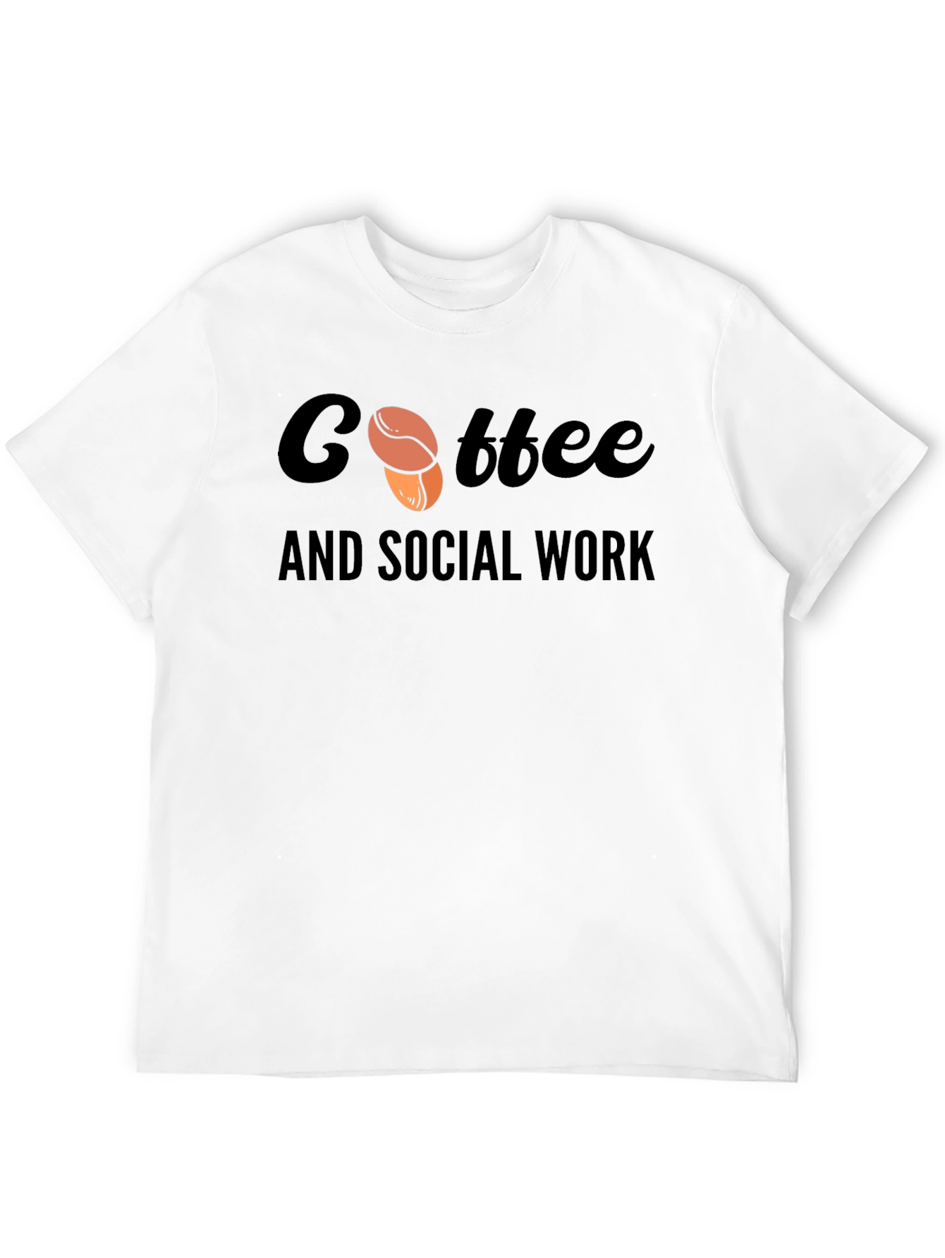 Coffee and Social Work Black T-Shirt